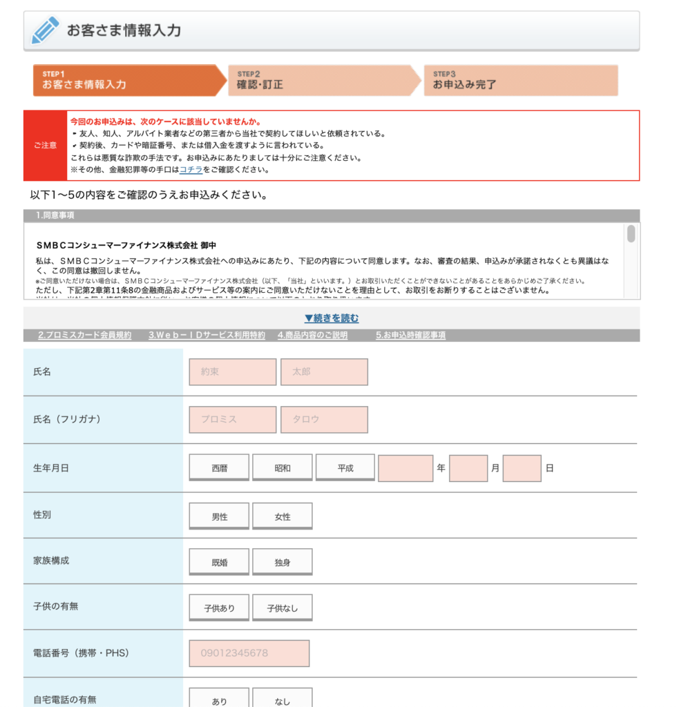 プロミス　審査難易度