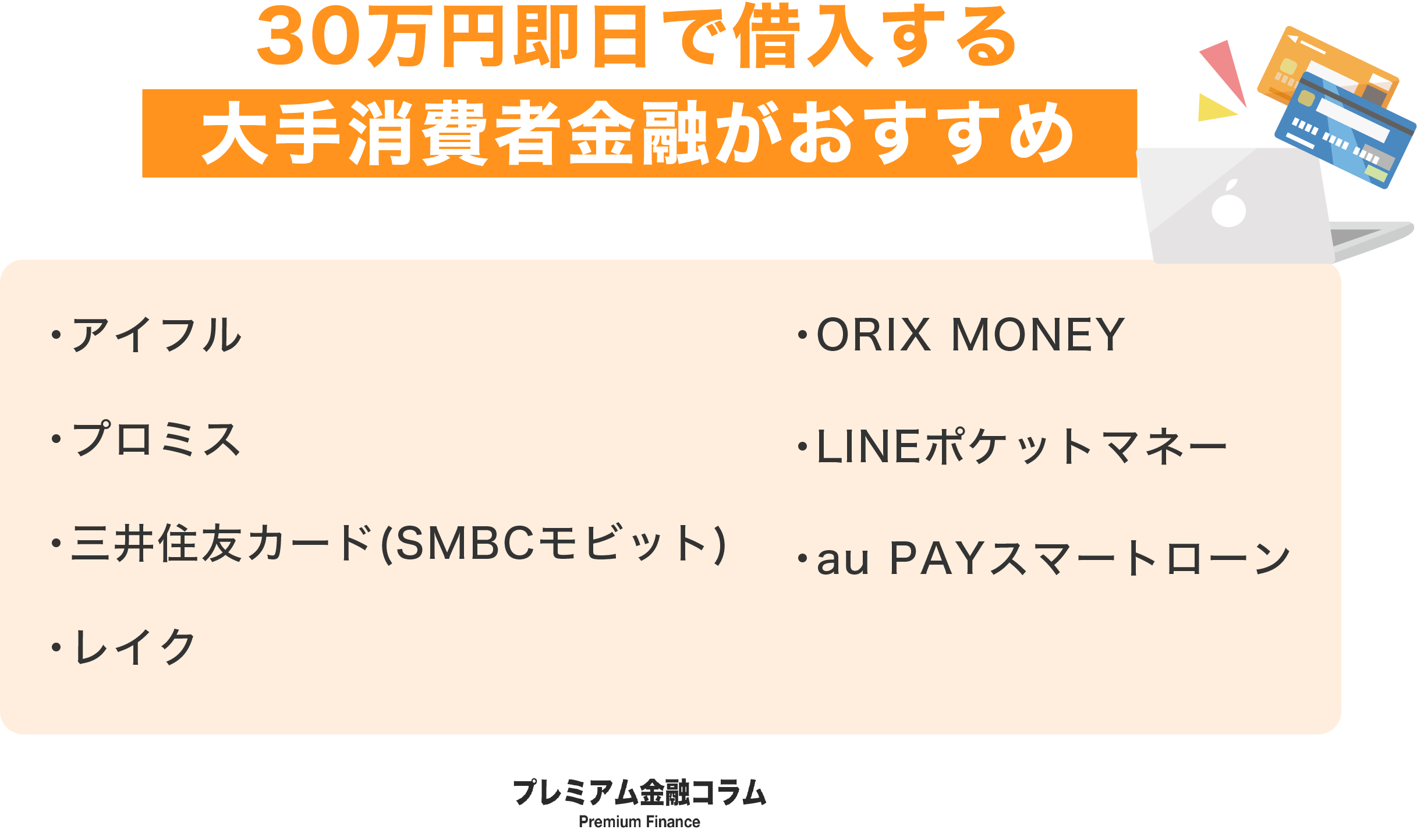 30万借りる審査なしおすすめ_おすすめ消費者金融