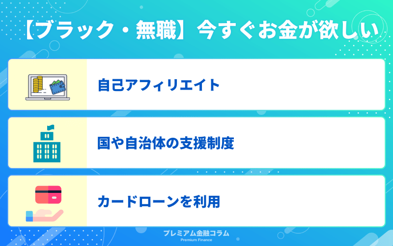 【ブラック・無職】今すぐお金が欲しい