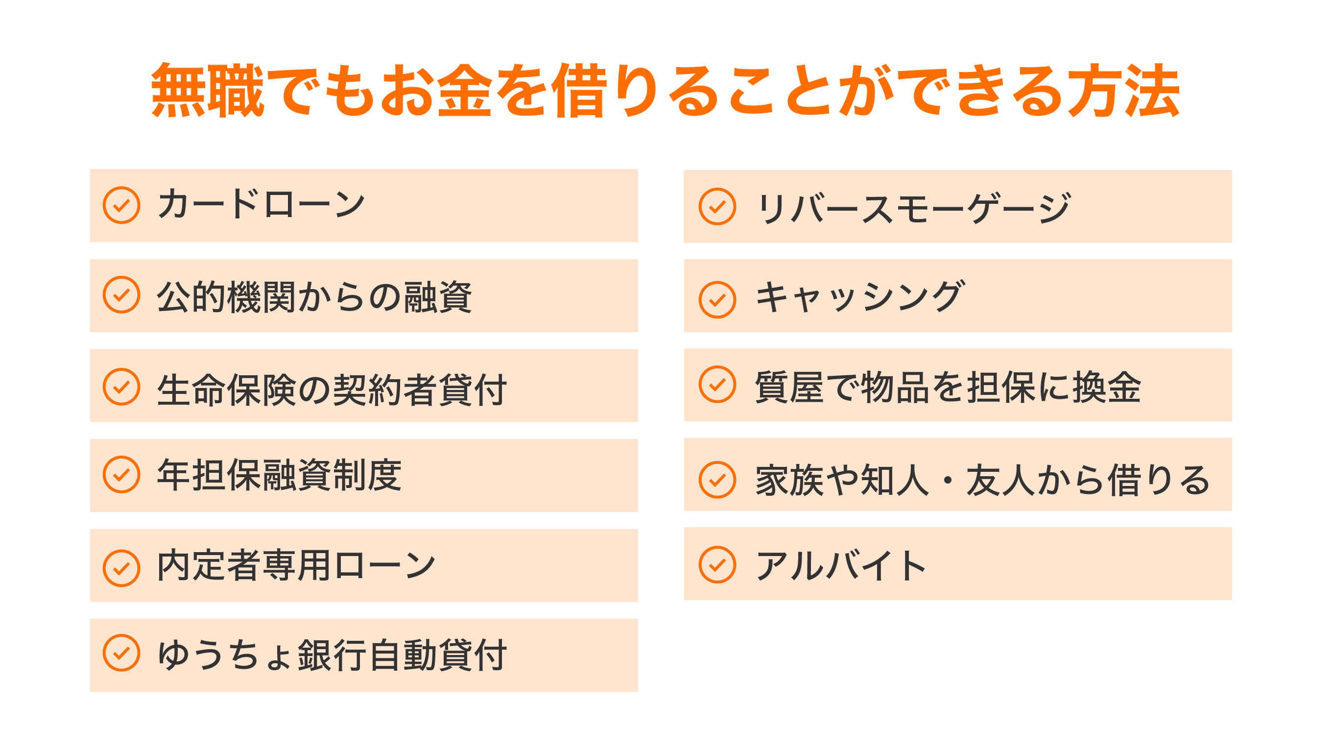 無職でもお金を借りられるケース