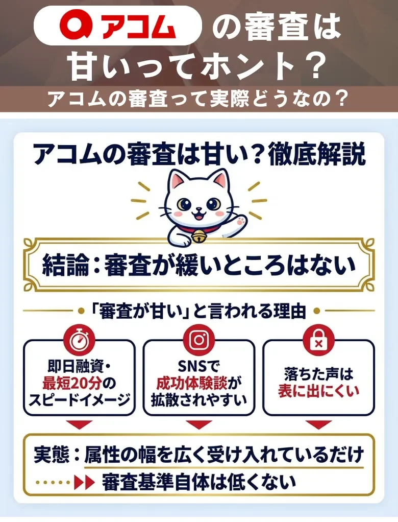 アコム_審査_甘いと言われる理由