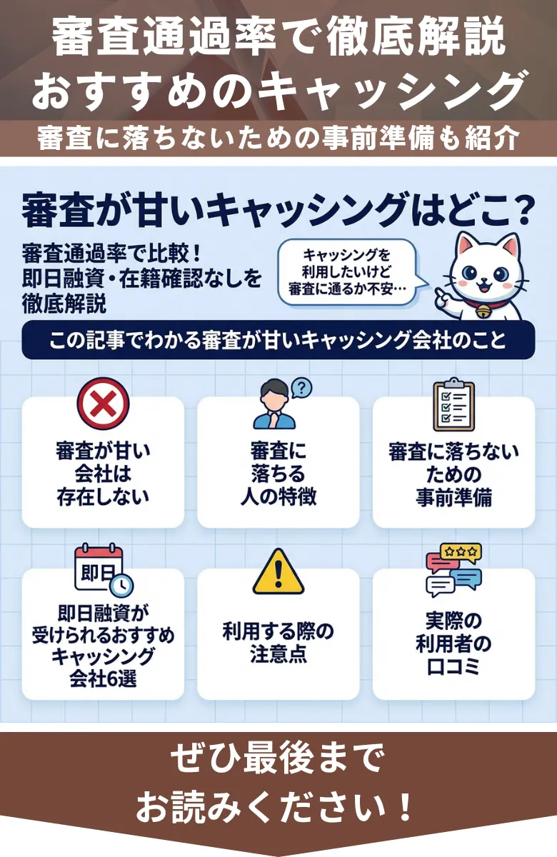 キャッシング_審査甘い_概要