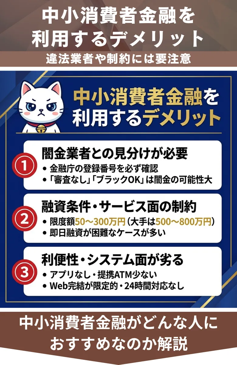 消費者金融_おすすめ_デメリット