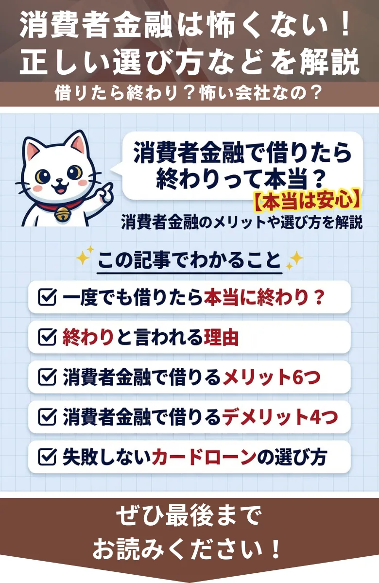 消費者金融_借りたら終わり_概要