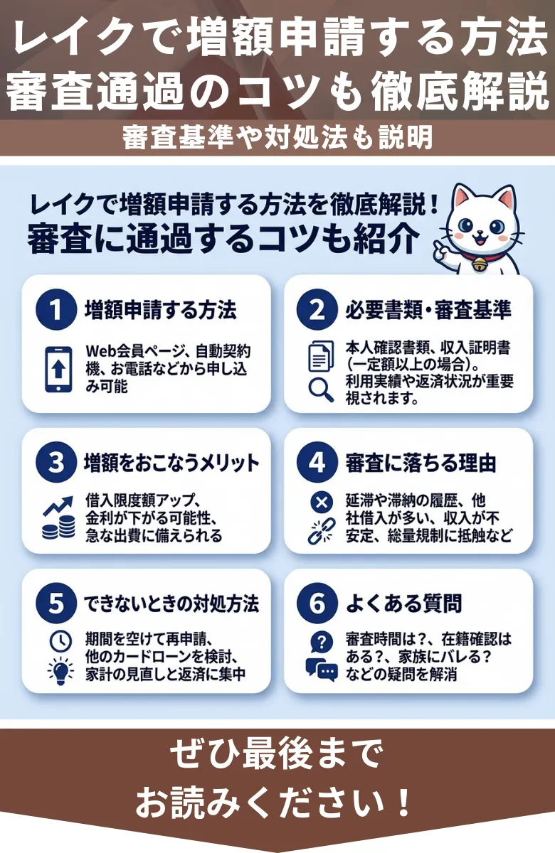 レイク_増額申請_概要