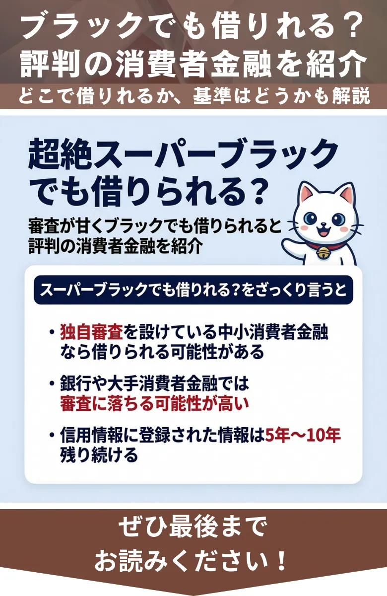 スーパーブラックでも借りられる_概要
