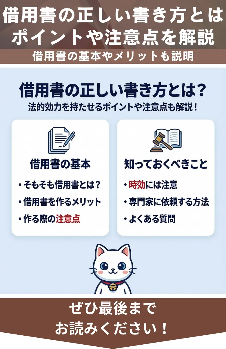 借用書_書き方_概要