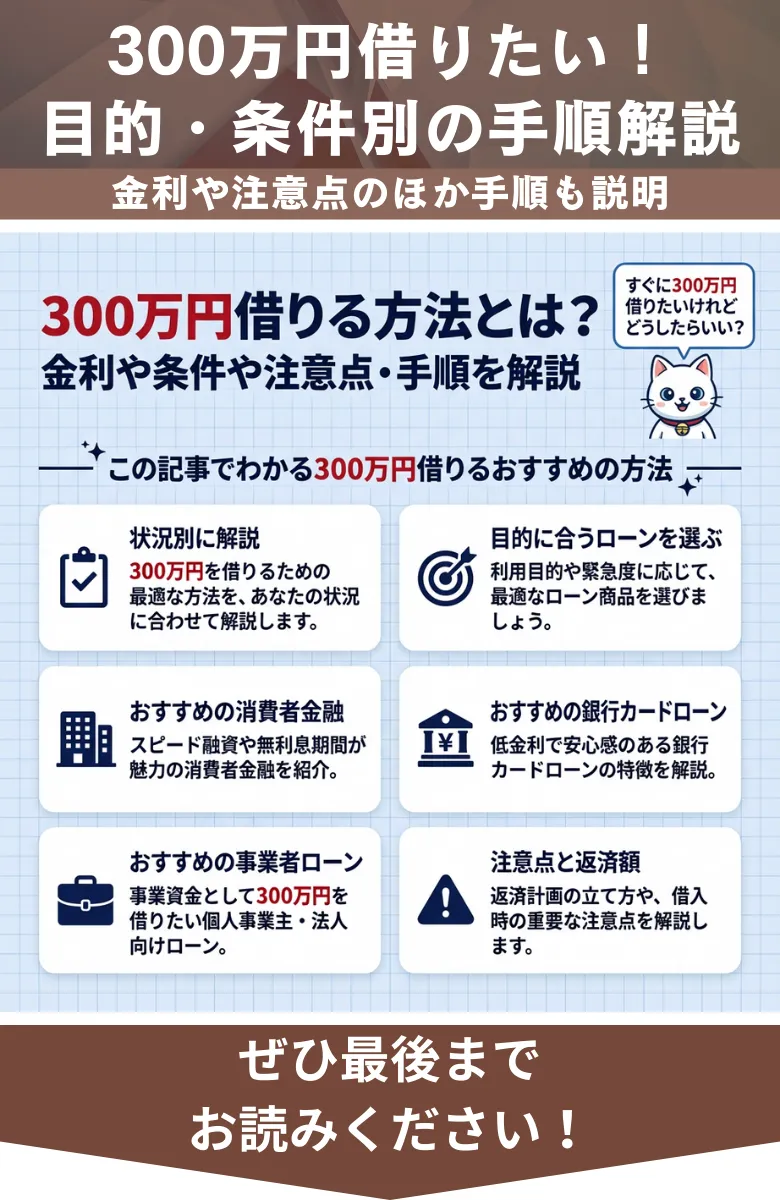 300万円借りる方法_概要