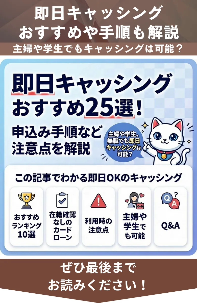 即日キャッシング_概要