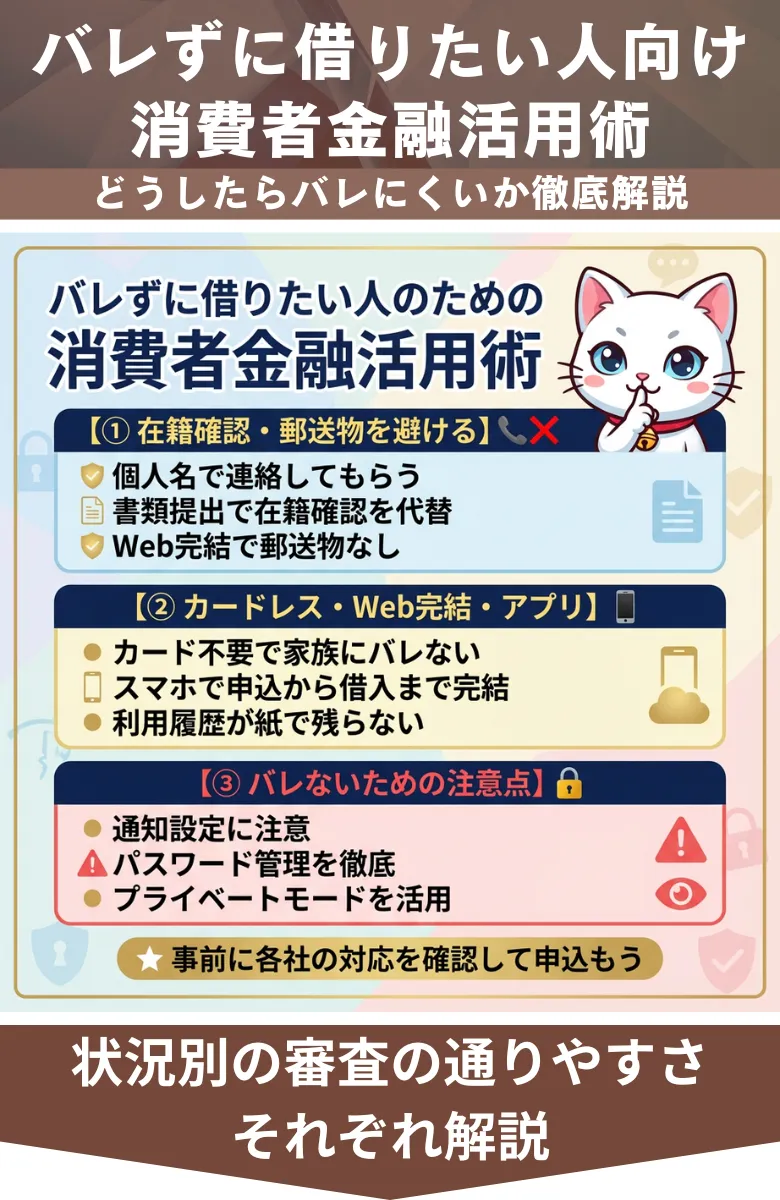 借入しやすい消費者金融_バレずに借りる