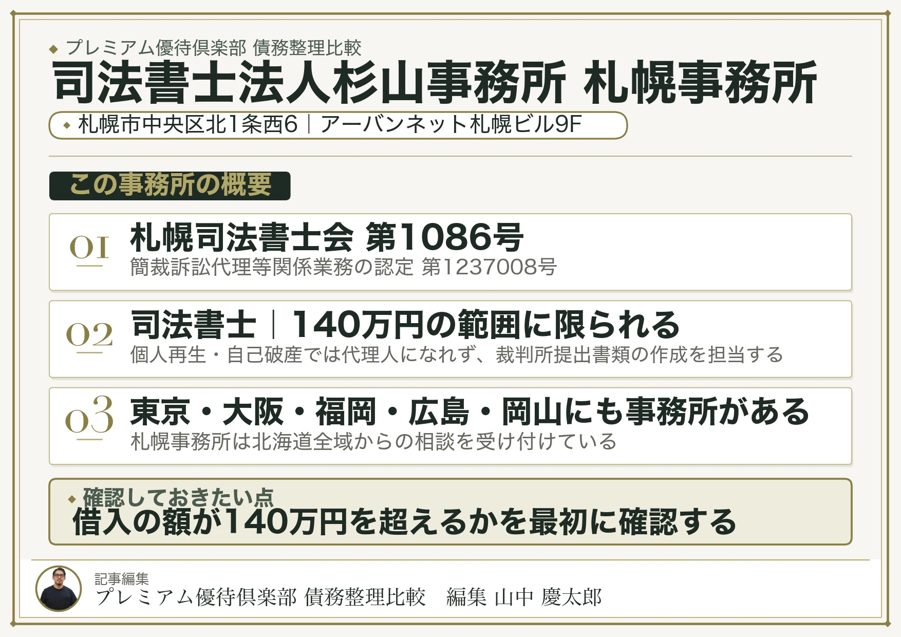 司法書士法人杉山事務所 札幌事務所