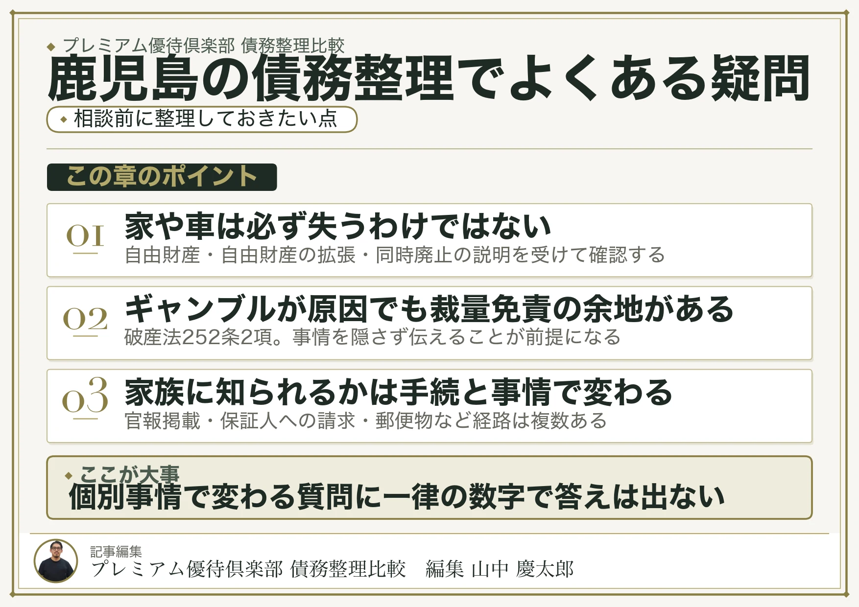 鹿児島の債務整理でよくある疑問