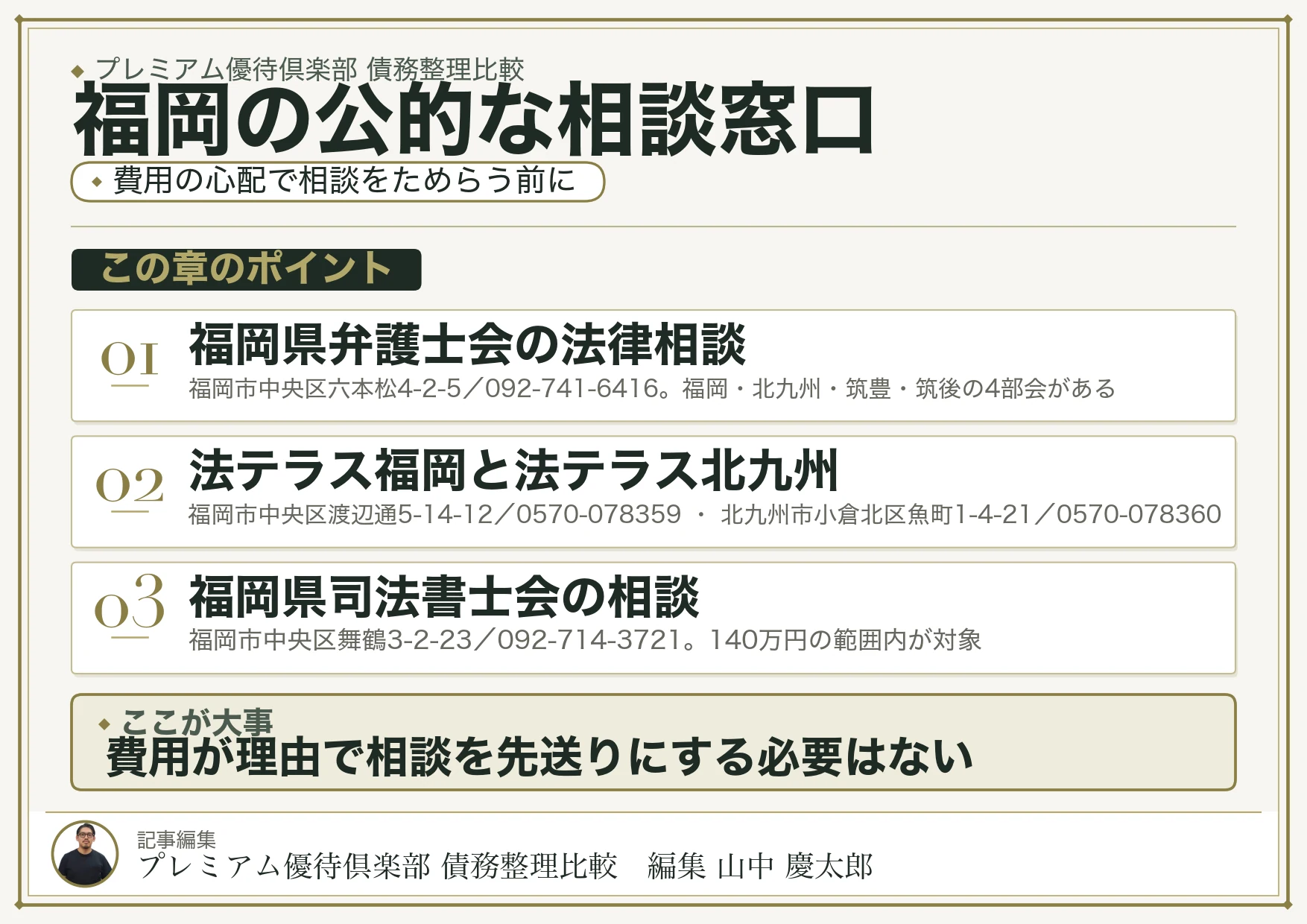福岡の公的な相談窓口