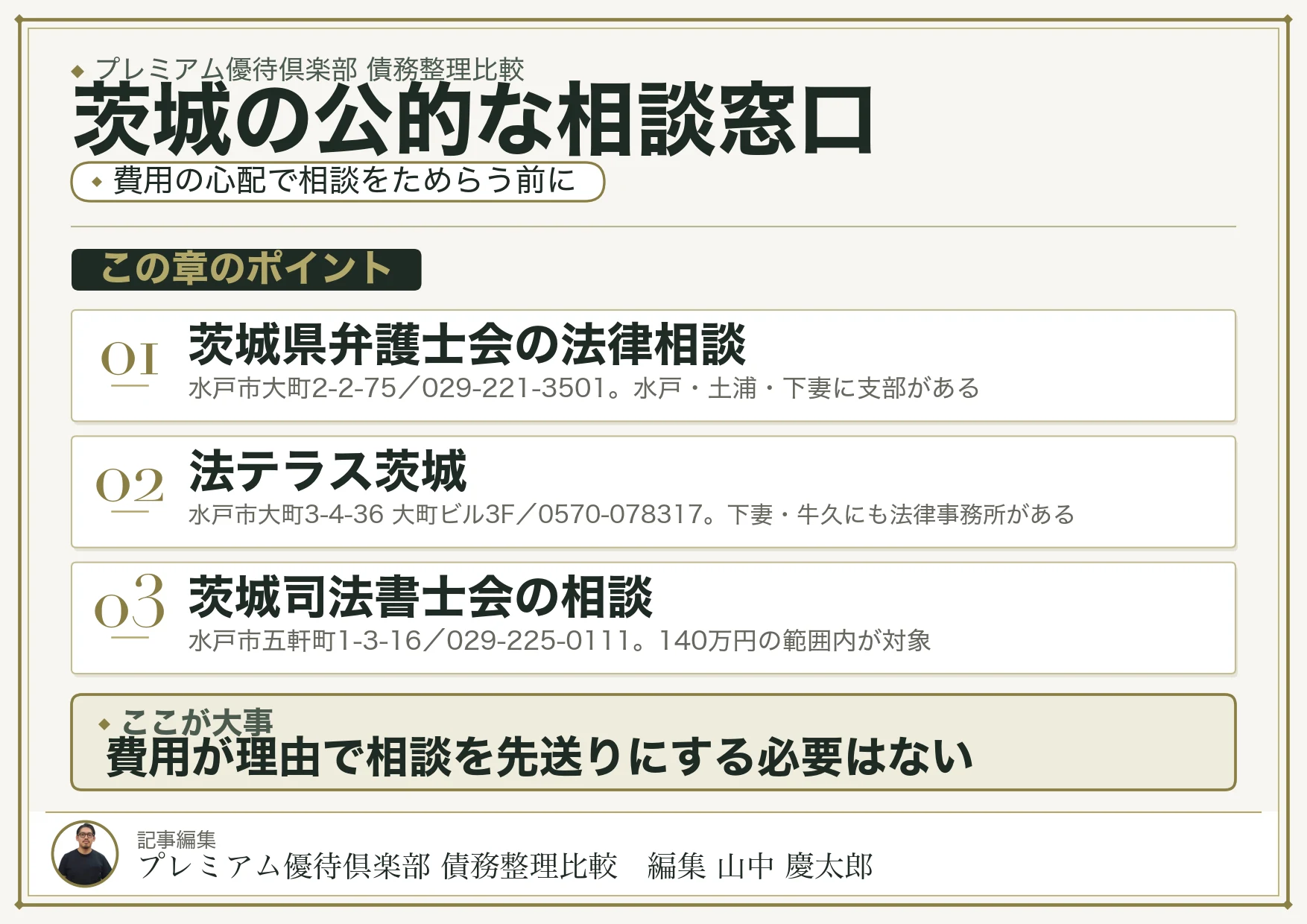 茨城の公的な相談窓口