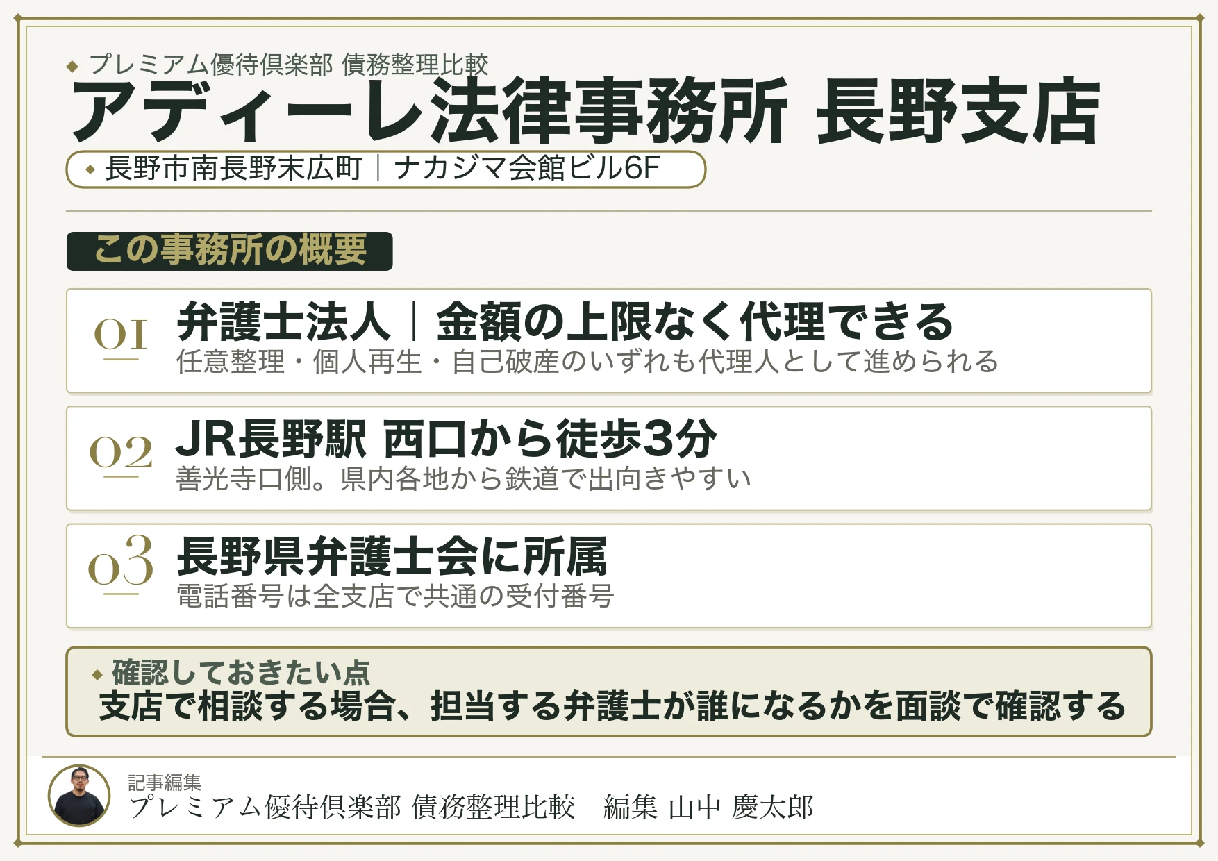アディーレ法律事務所 長野支店