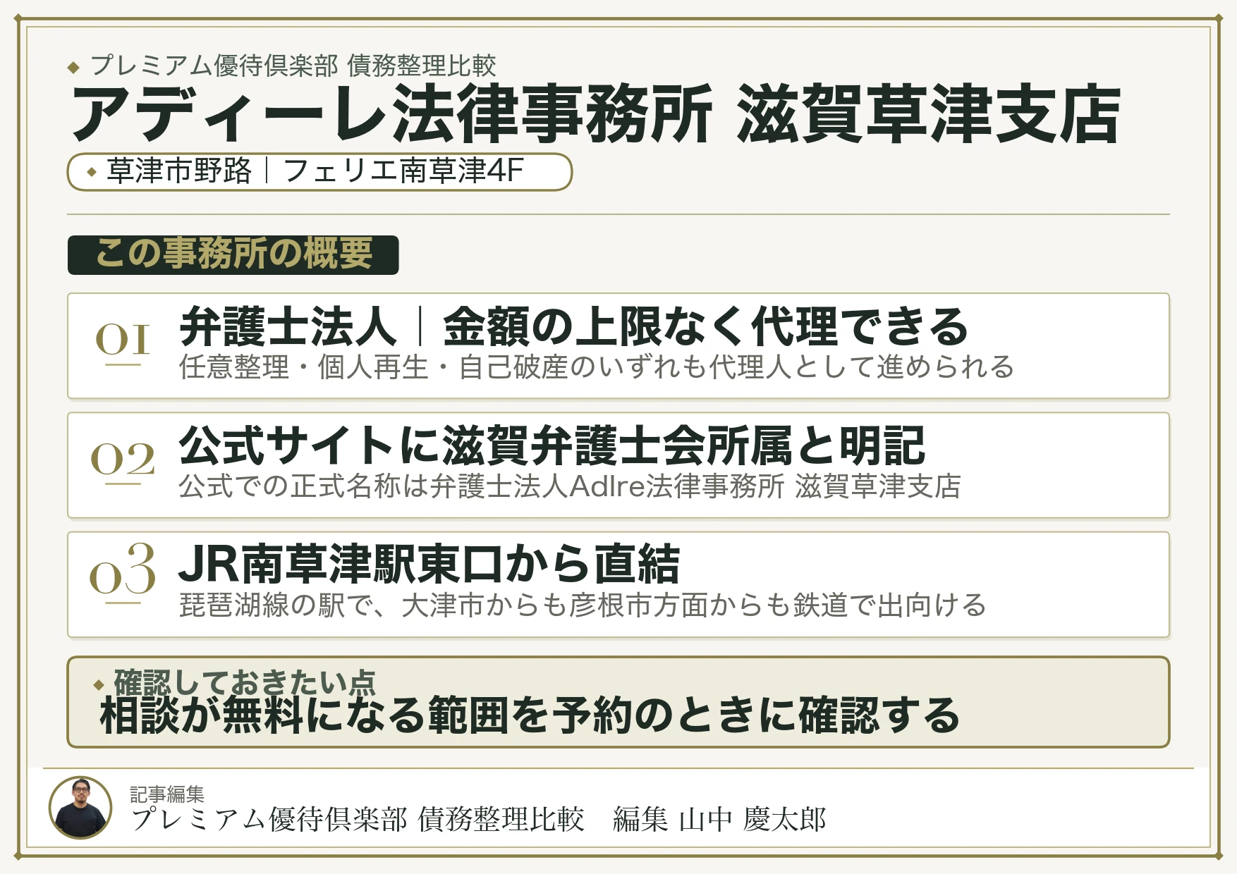 アディーレ法律事務所 滋賀草津支店