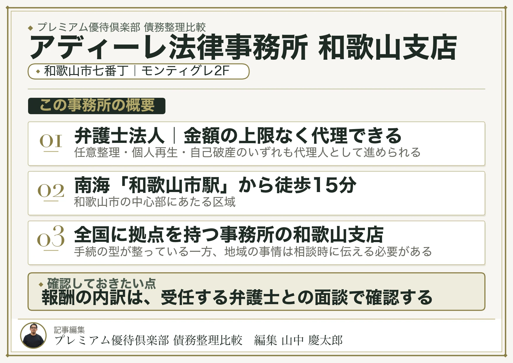 アディーレ法律事務所 和歌山支店