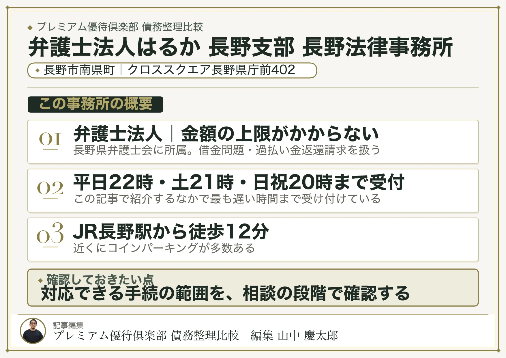 弁護士法人はるか 長野支部 長野法律事務所