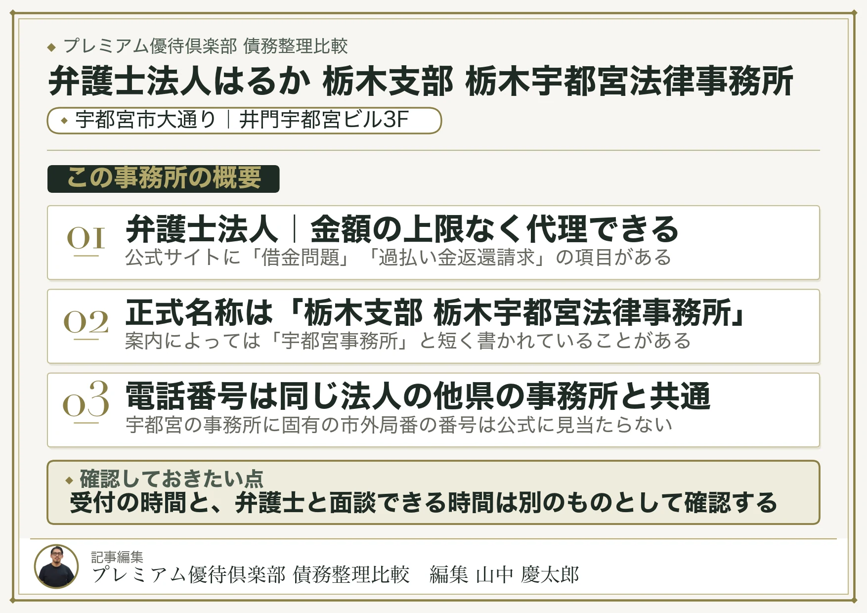 弁護士法人はるか 栃木支部 栃木宇都宮法律事務所