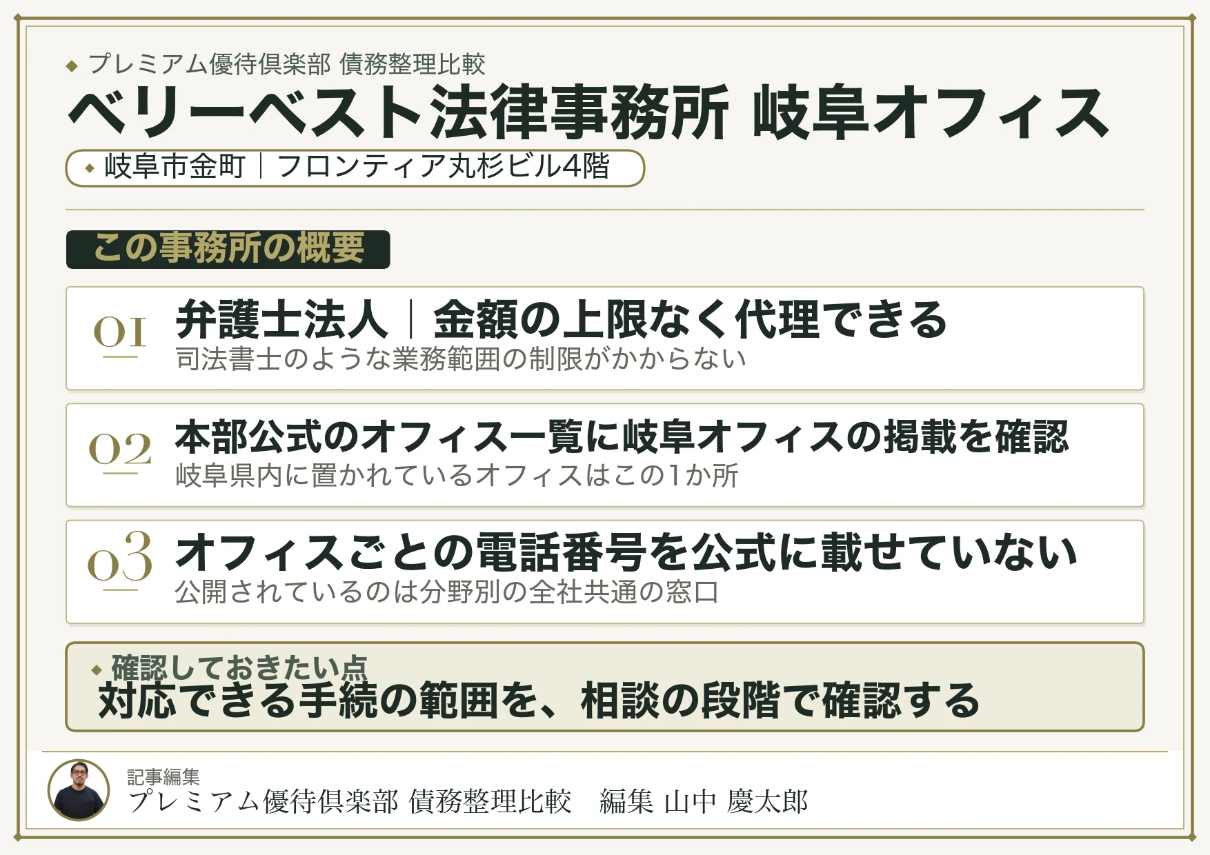 ベリーベスト法律事務所 岐阜オフィス