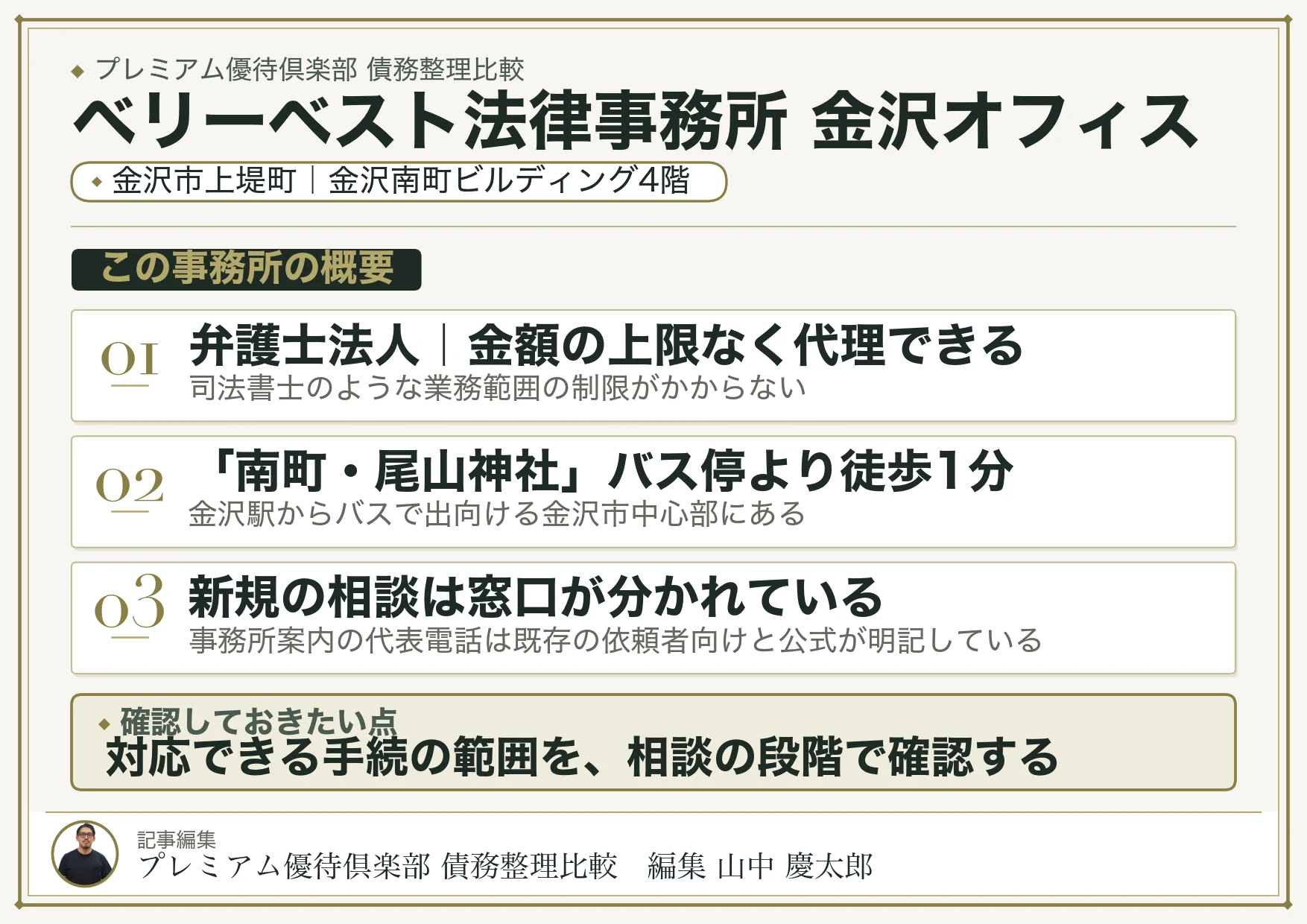 ベリーベスト法律事務所 金沢オフィス