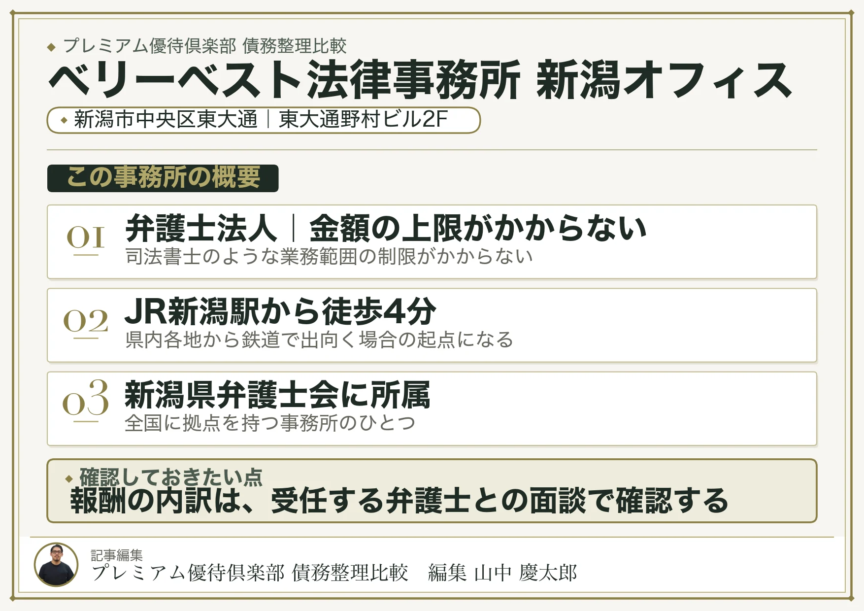 ベリーベスト法律事務所 新潟オフィス