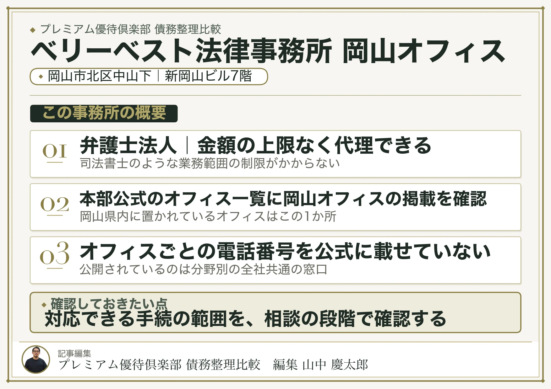 ベリーベスト法律事務所 岡山オフィス