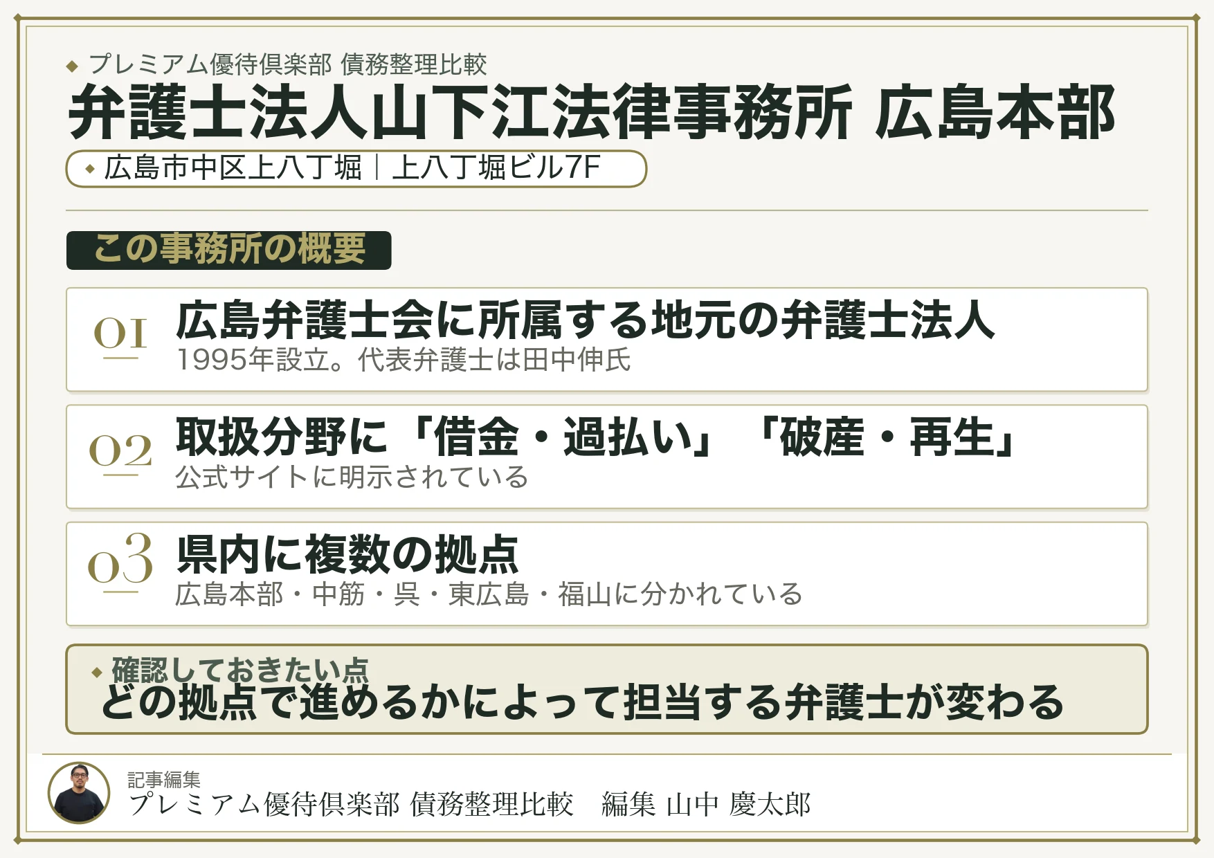 弁護士法人山下江法律事務所 広島本部