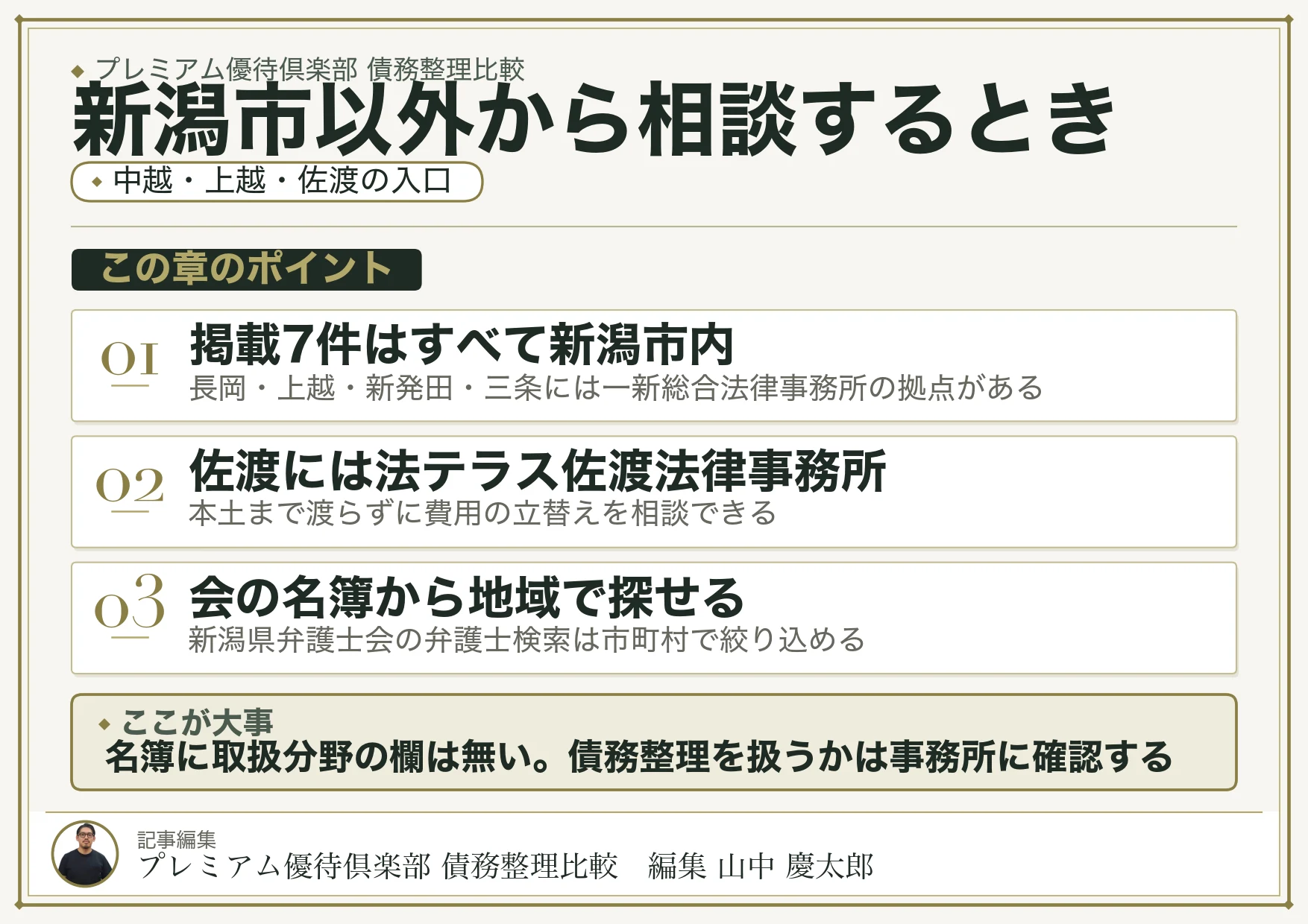 新潟市以外から債務整理を相談する
