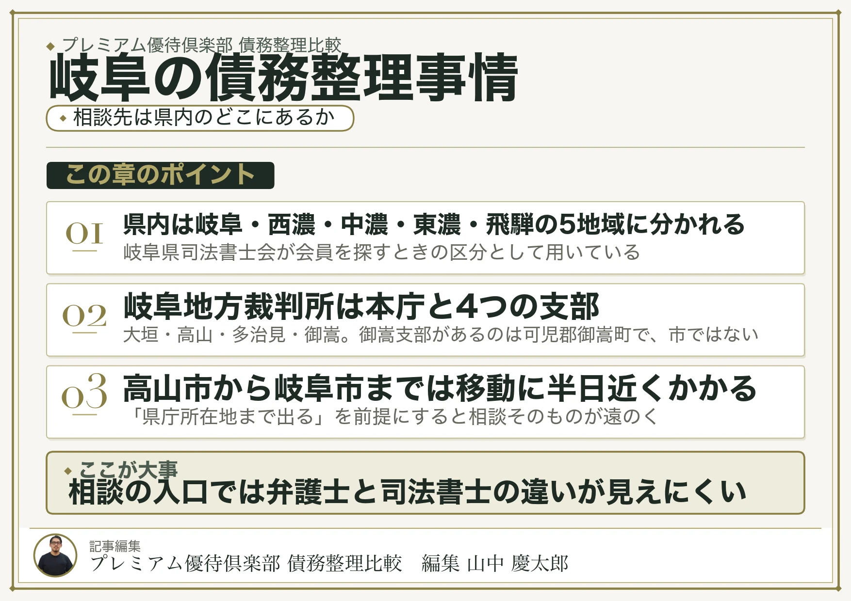 岐阜の債務整理事情