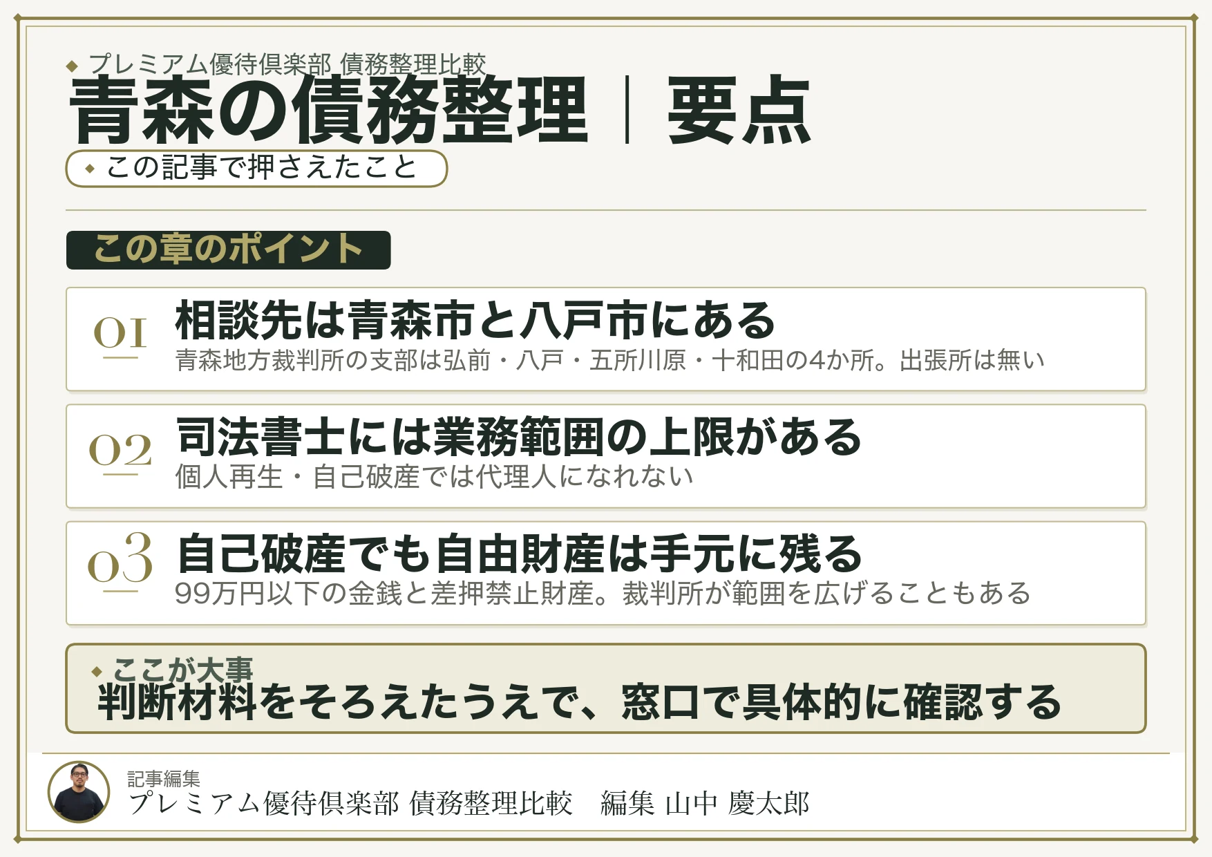 青森で債務整理を始める手順