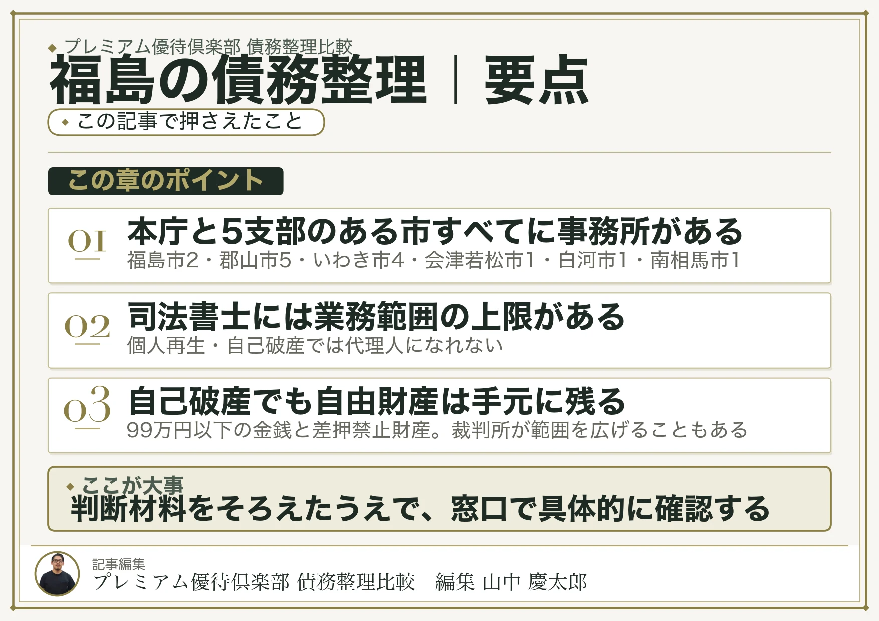 福島で債務整理を始める手順