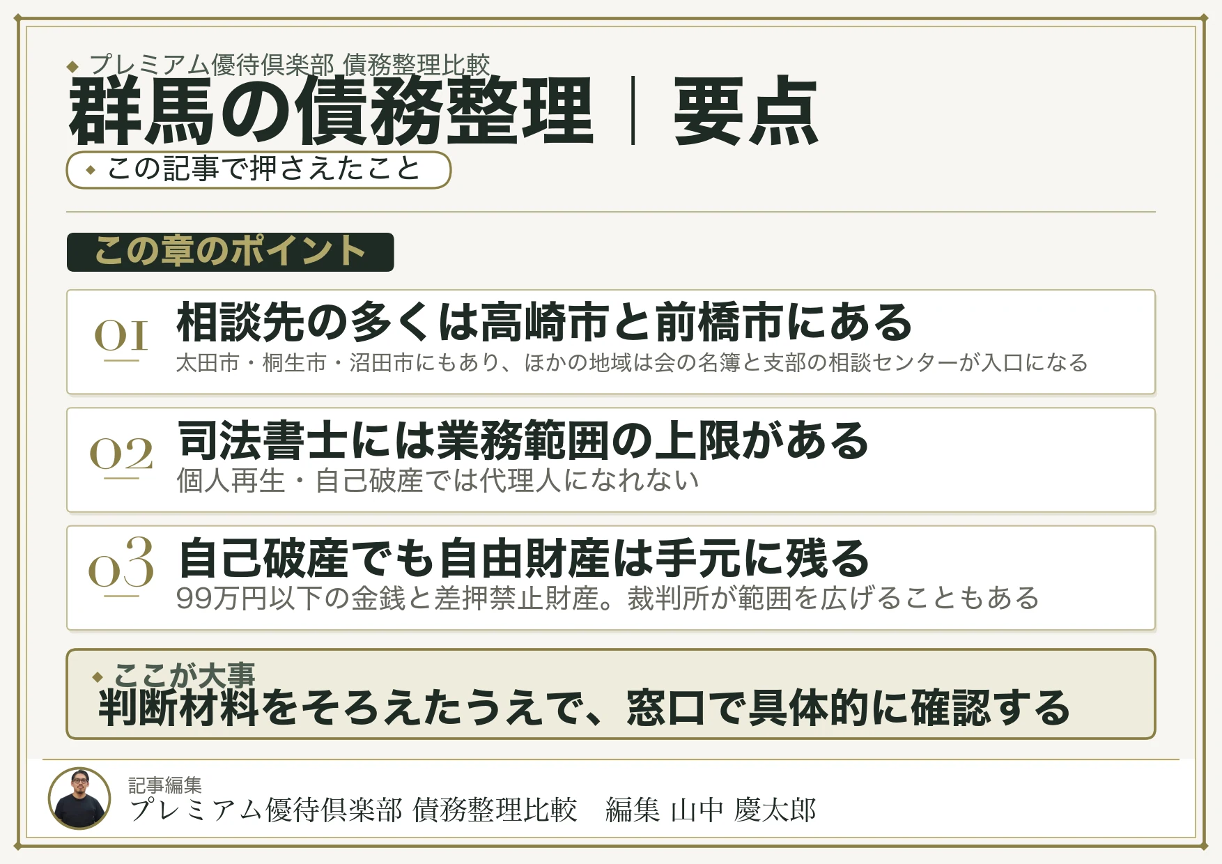 群馬で債務整理を始める手順