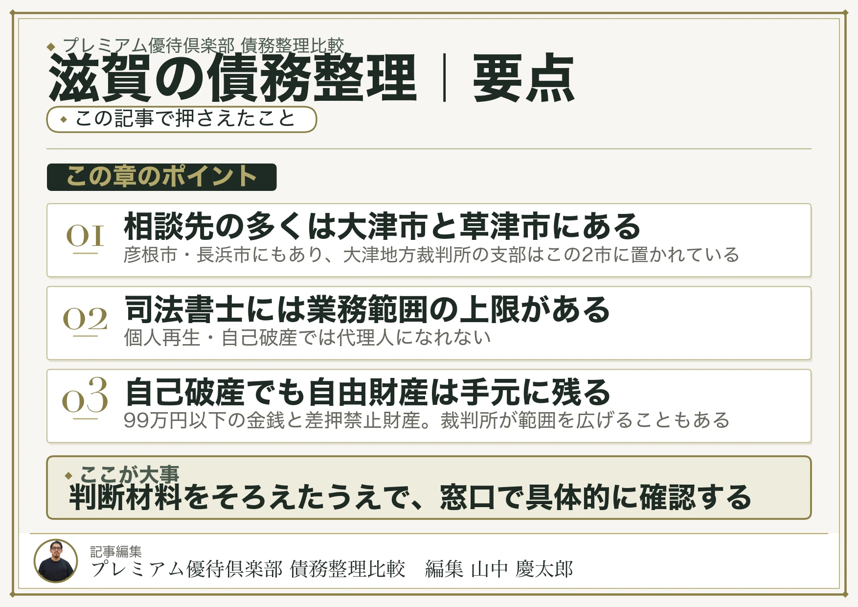 滋賀で債務整理を始める手順