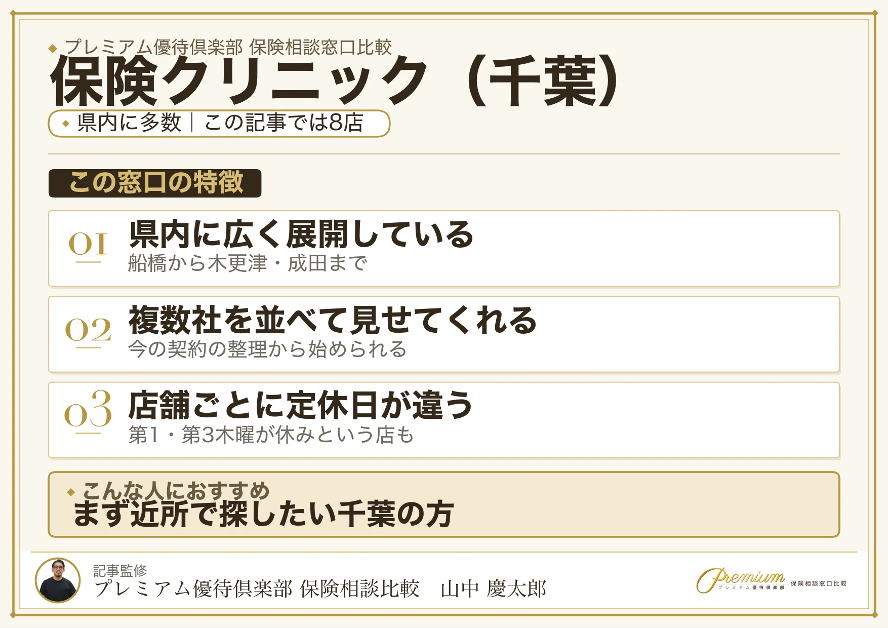 千葉の保険相談で保険クリニックを選ぶときの特徴