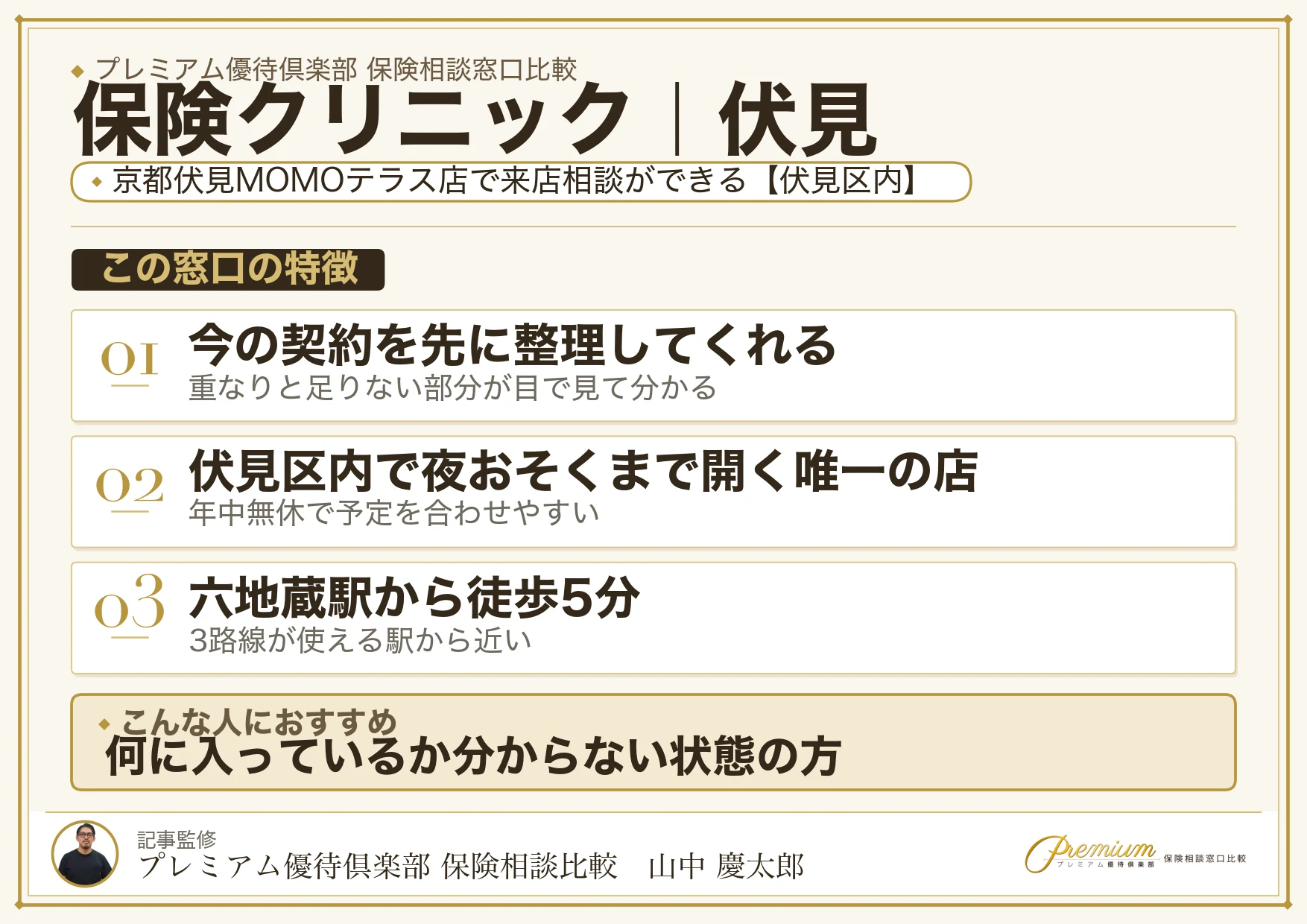 保険クリニックの特徴｜伏見では京都伏見MOMOテラス店