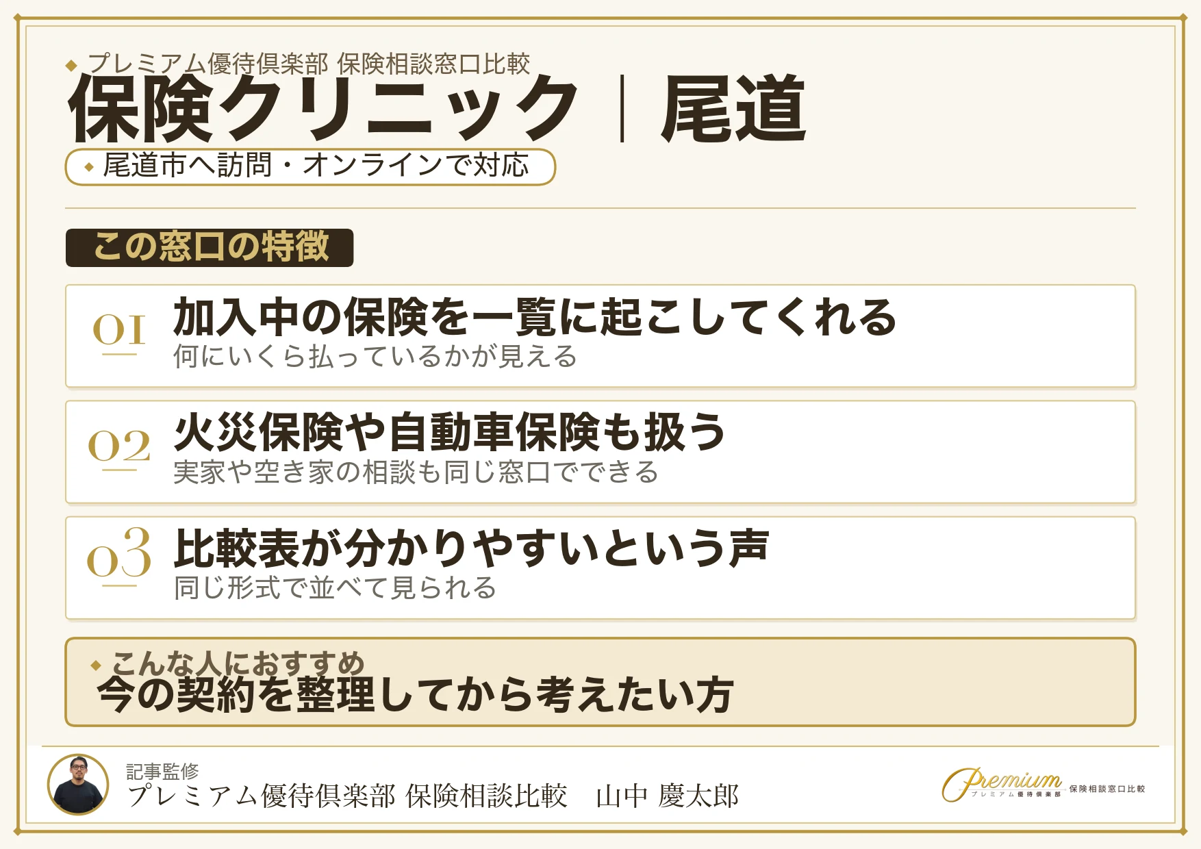保険クリニックの特徴｜尾道で訪問相談に対応