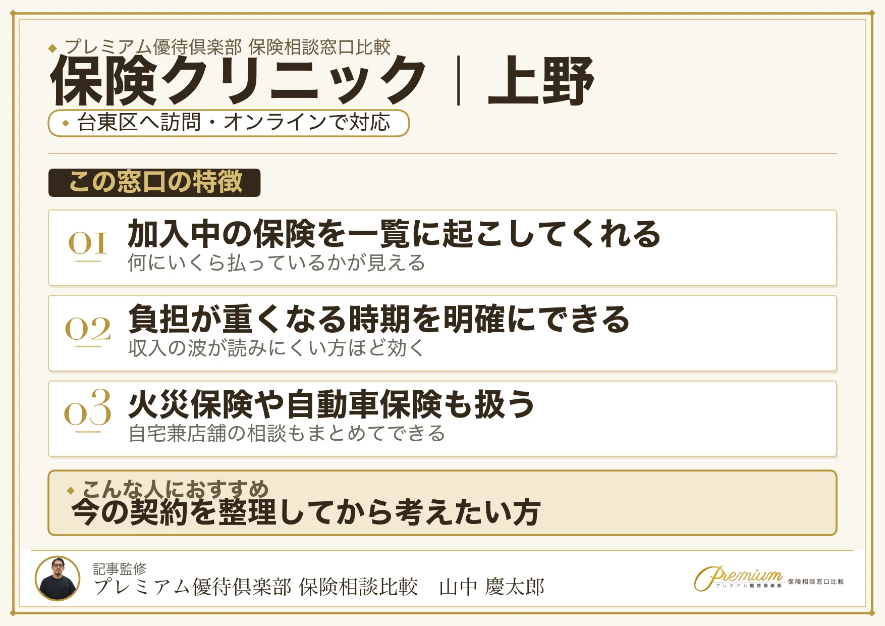 保険クリニックの特徴｜上野で訪問相談に対応