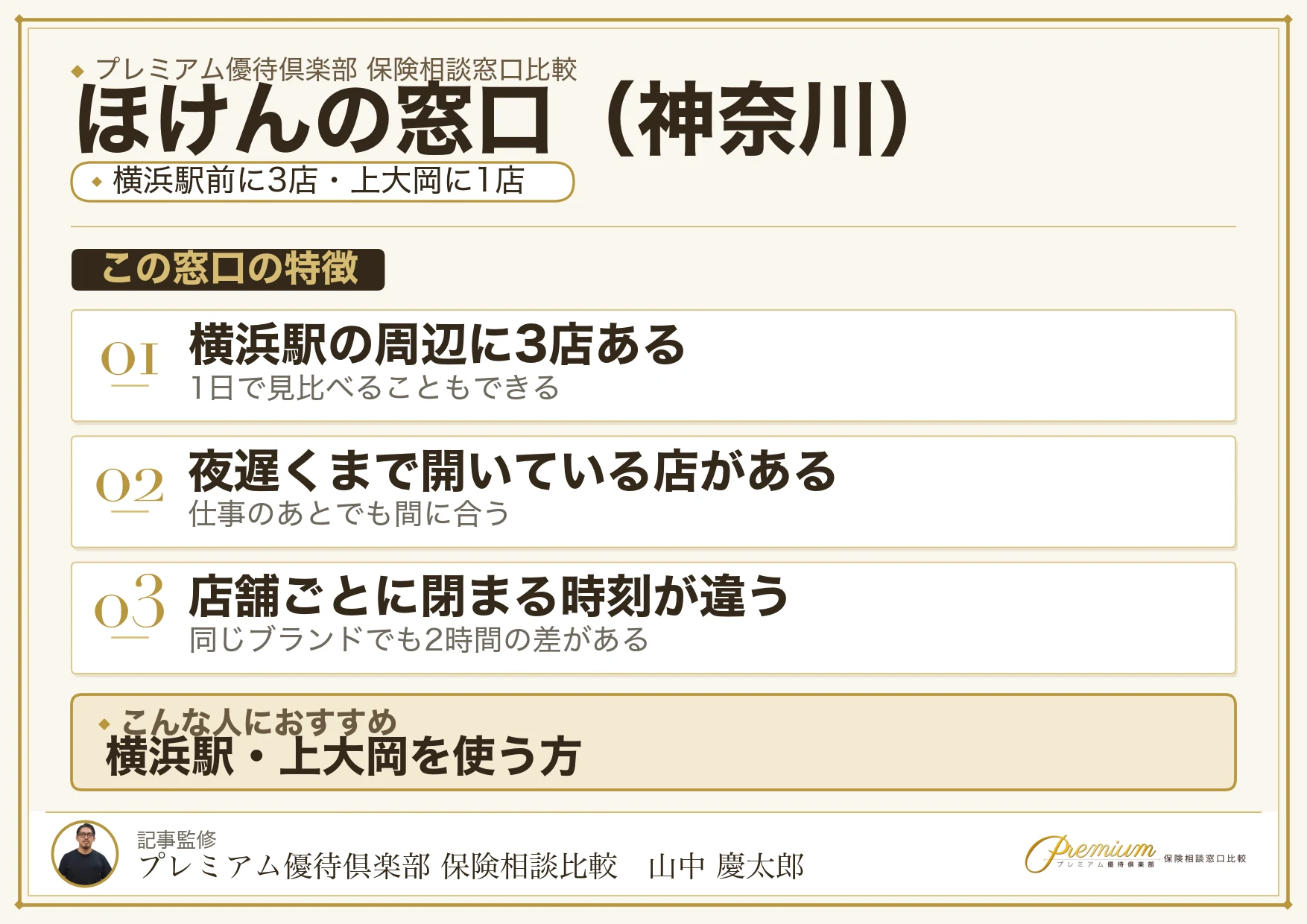 神奈川の保険相談でほけんの窓口を選ぶときの特徴