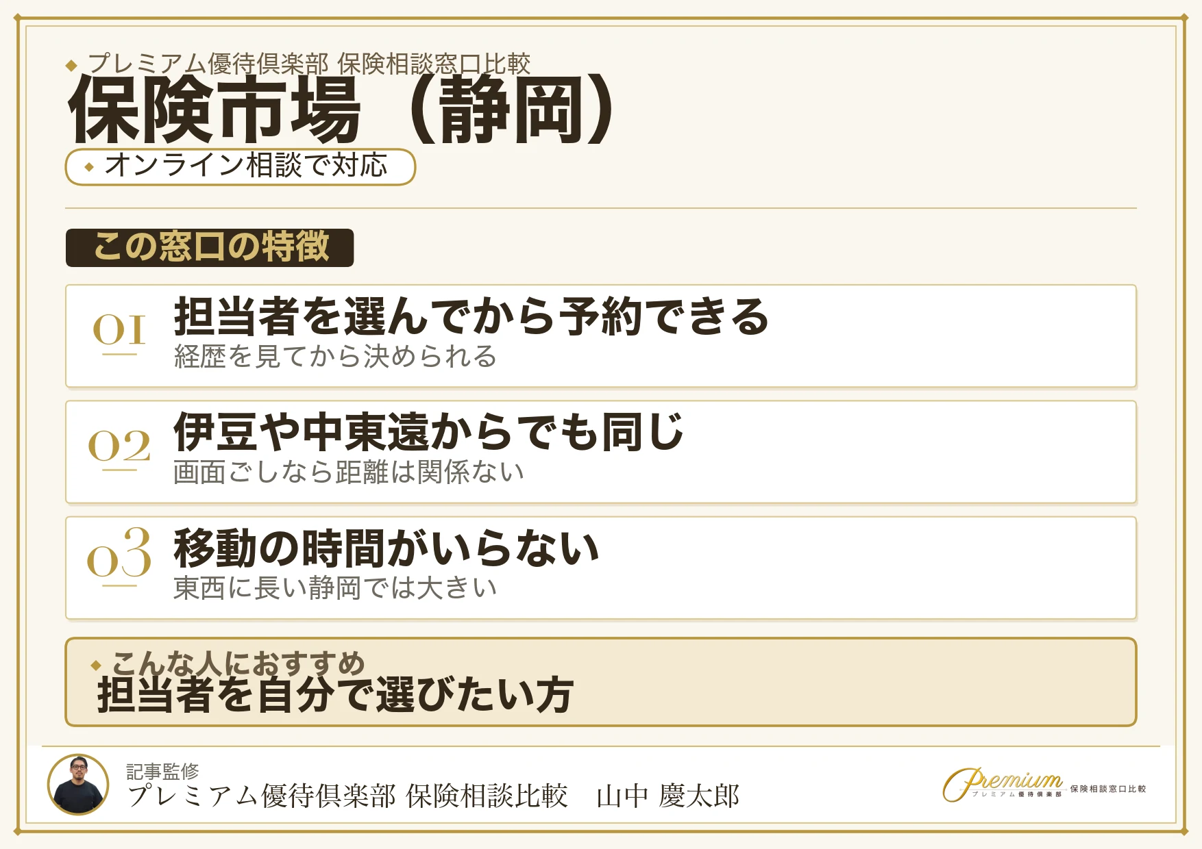 静岡の保険相談で保険市場を選ぶときの特徴