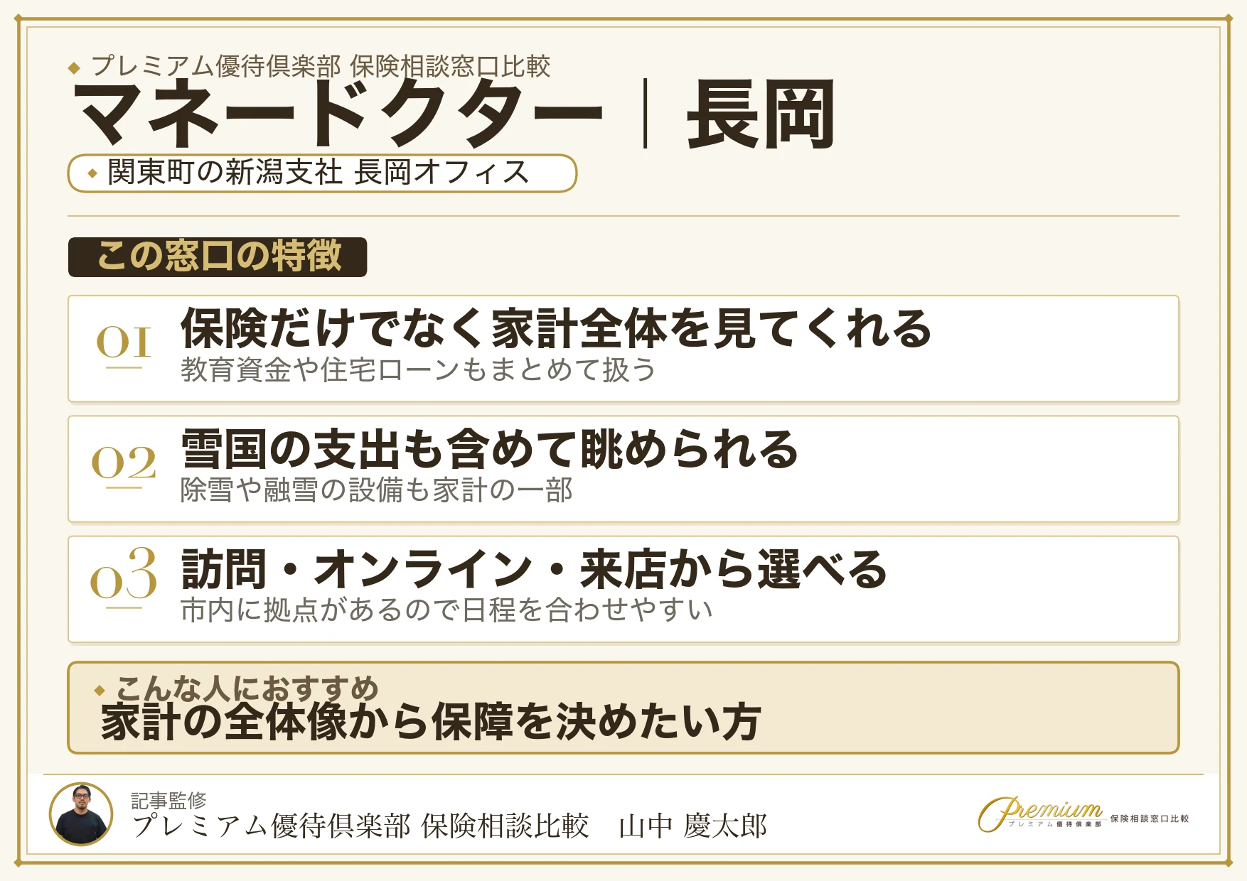 マネードクターの特徴｜長岡では新潟支社 長岡オフィス