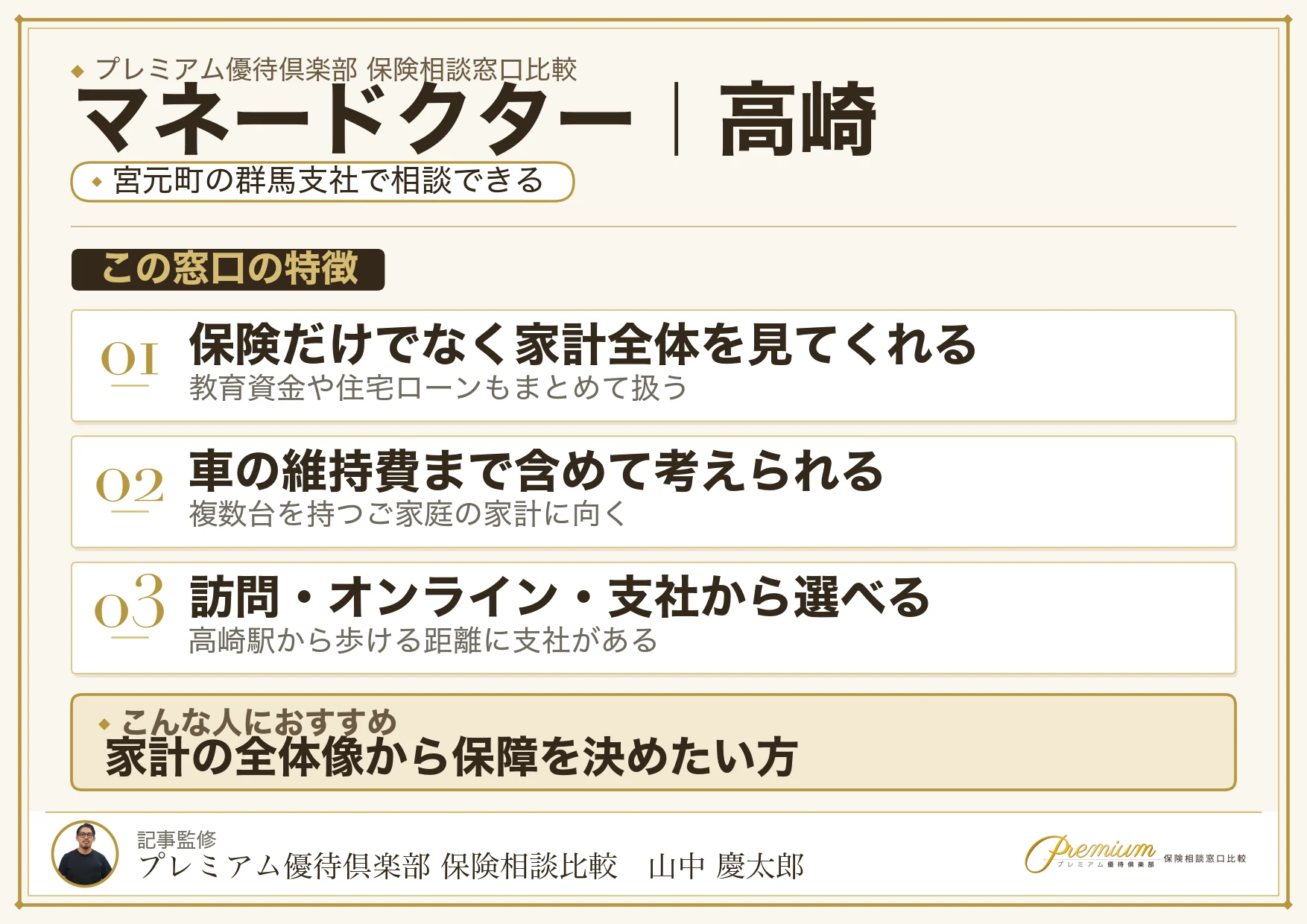 マネードクターの特徴｜高崎では群馬支社
