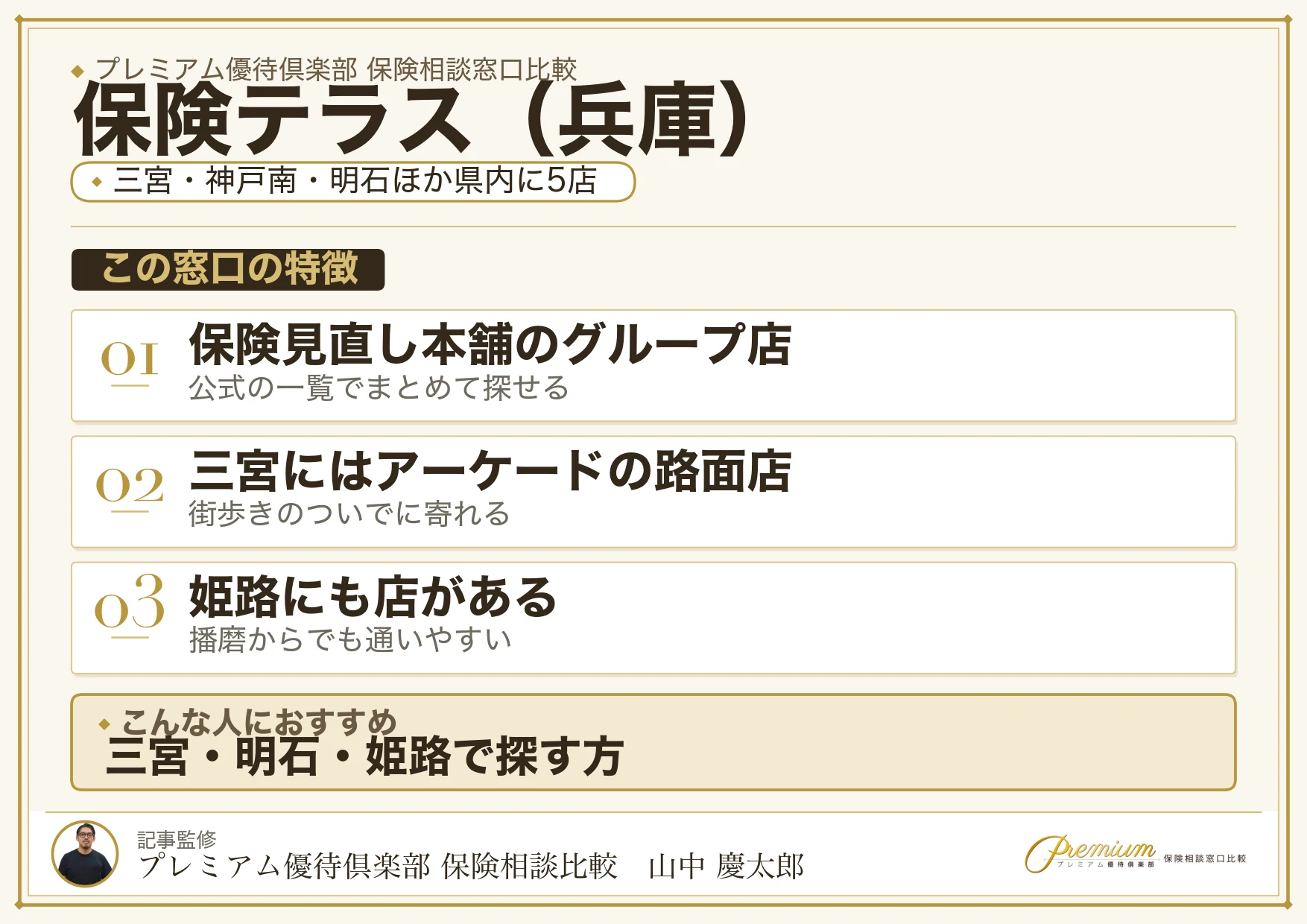 兵庫の保険相談で保険テラスを選ぶときの特徴