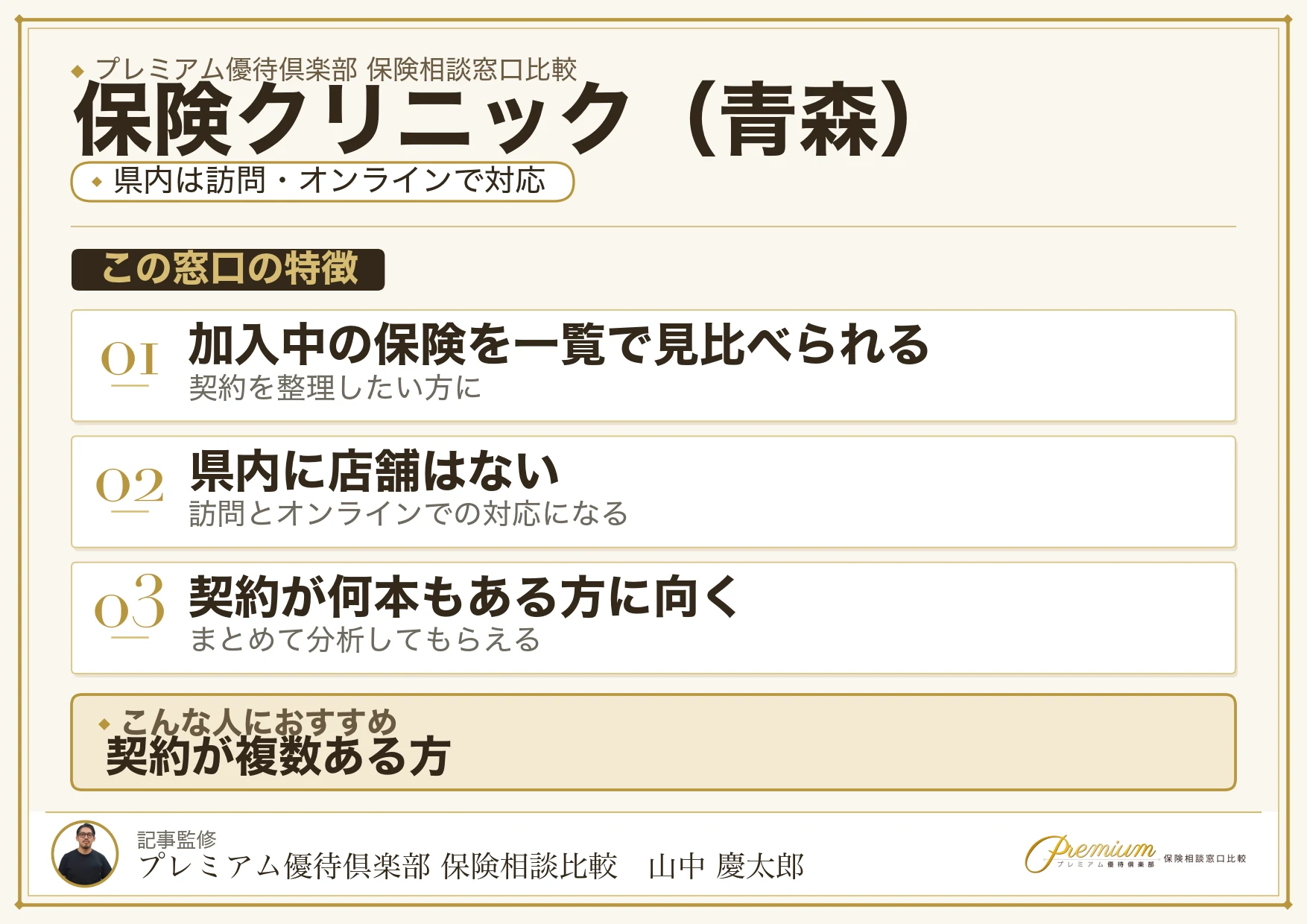 青森の保険相談窓口 保険クリニックの特徴