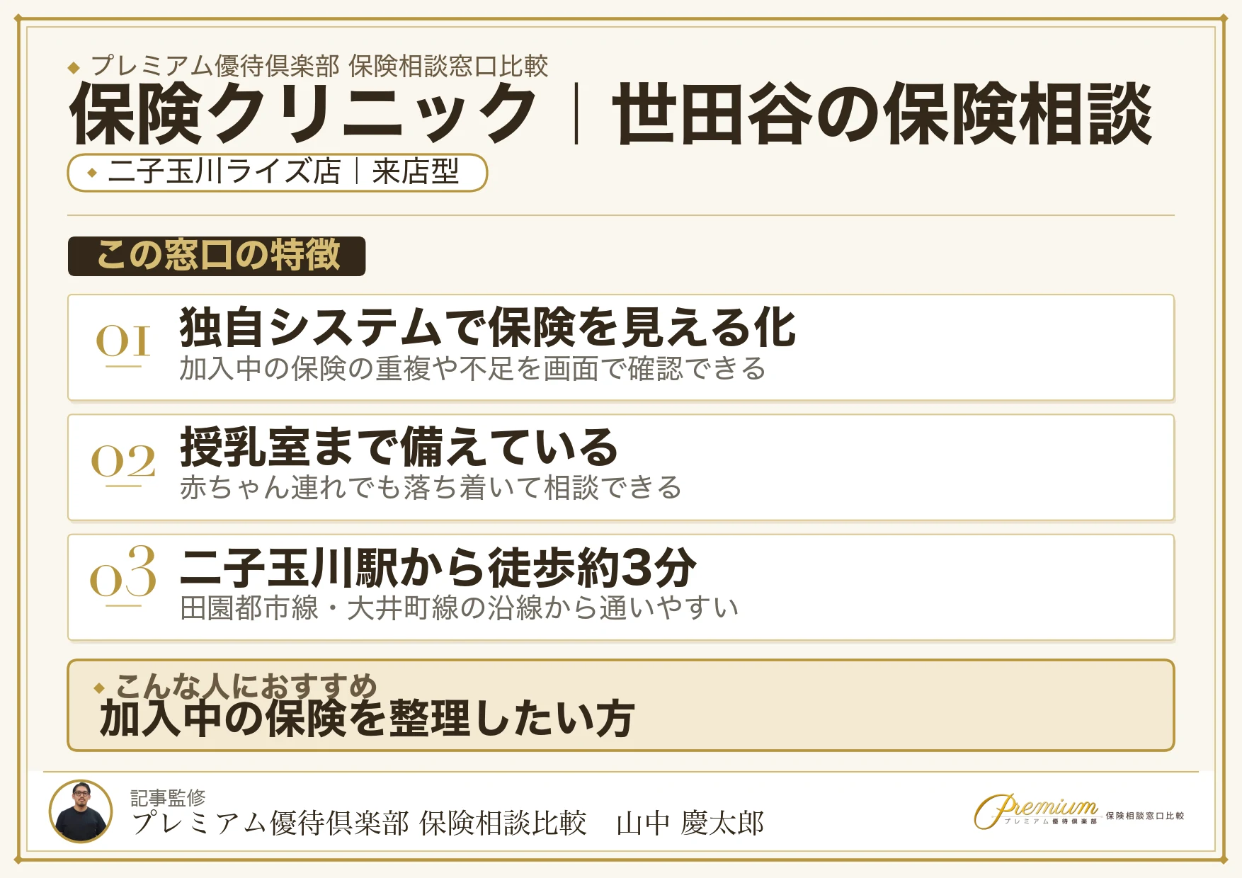 保険クリニック｜世田谷の保険相談での特徴まとめ