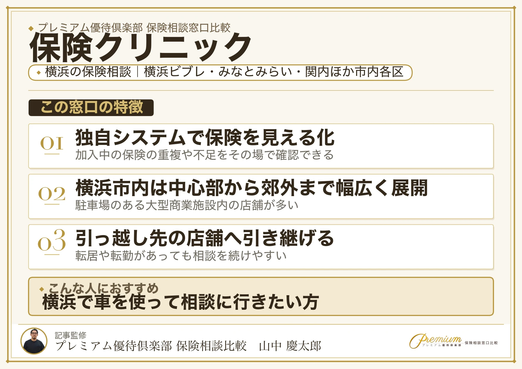 保険クリニック｜横浜の保険相談での特徴まとめ