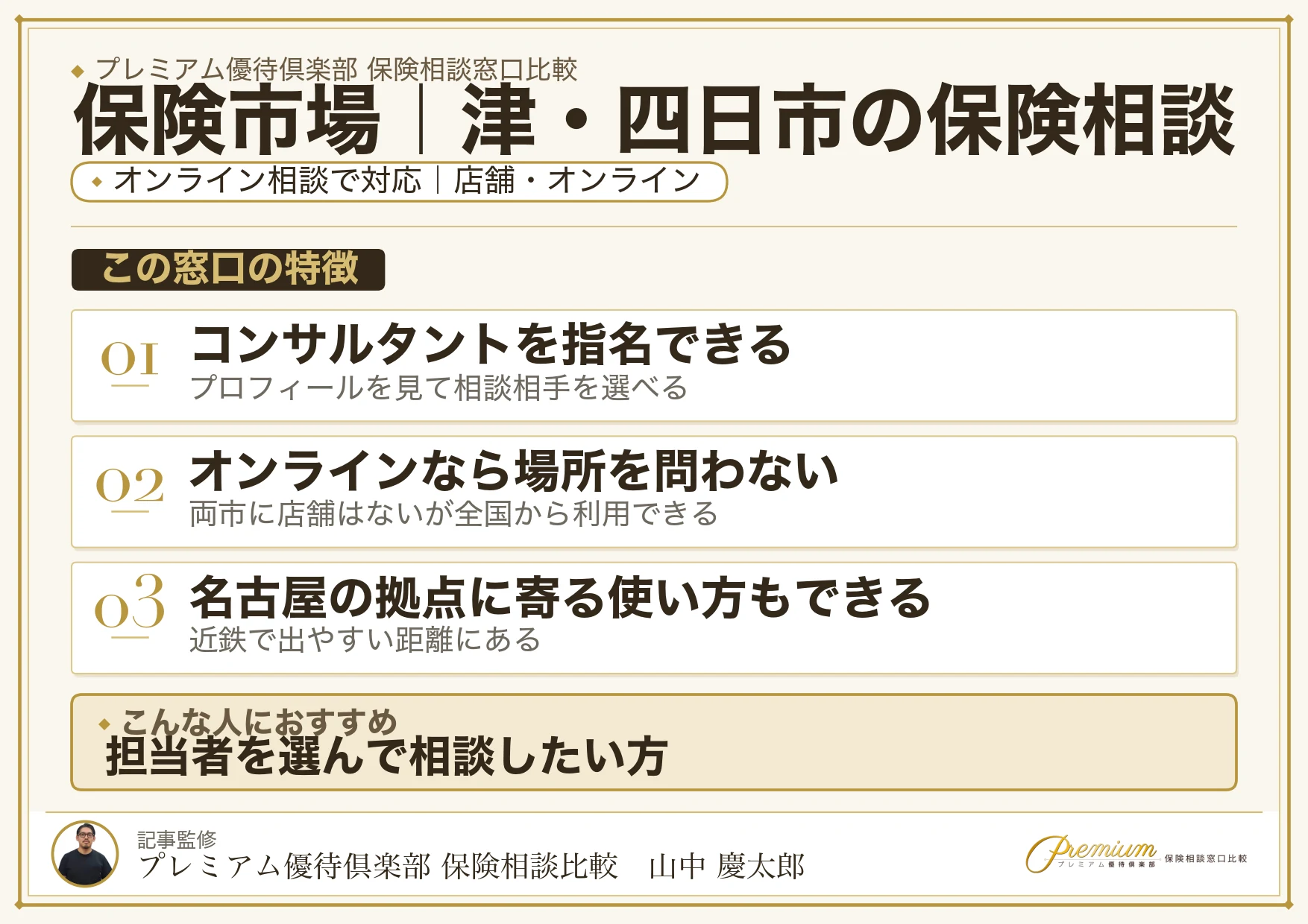 保険市場｜津・四日市の保険相談での特徴まとめ