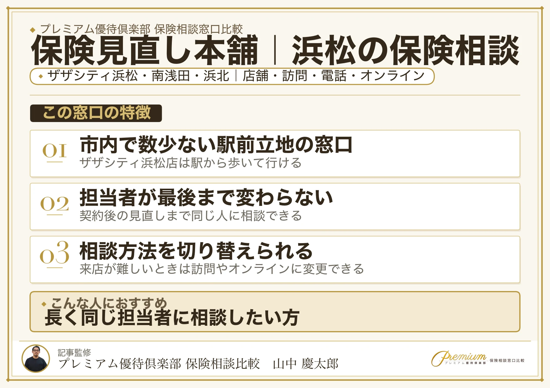 保険見直し本舗｜浜松の保険相談での特徴まとめ
