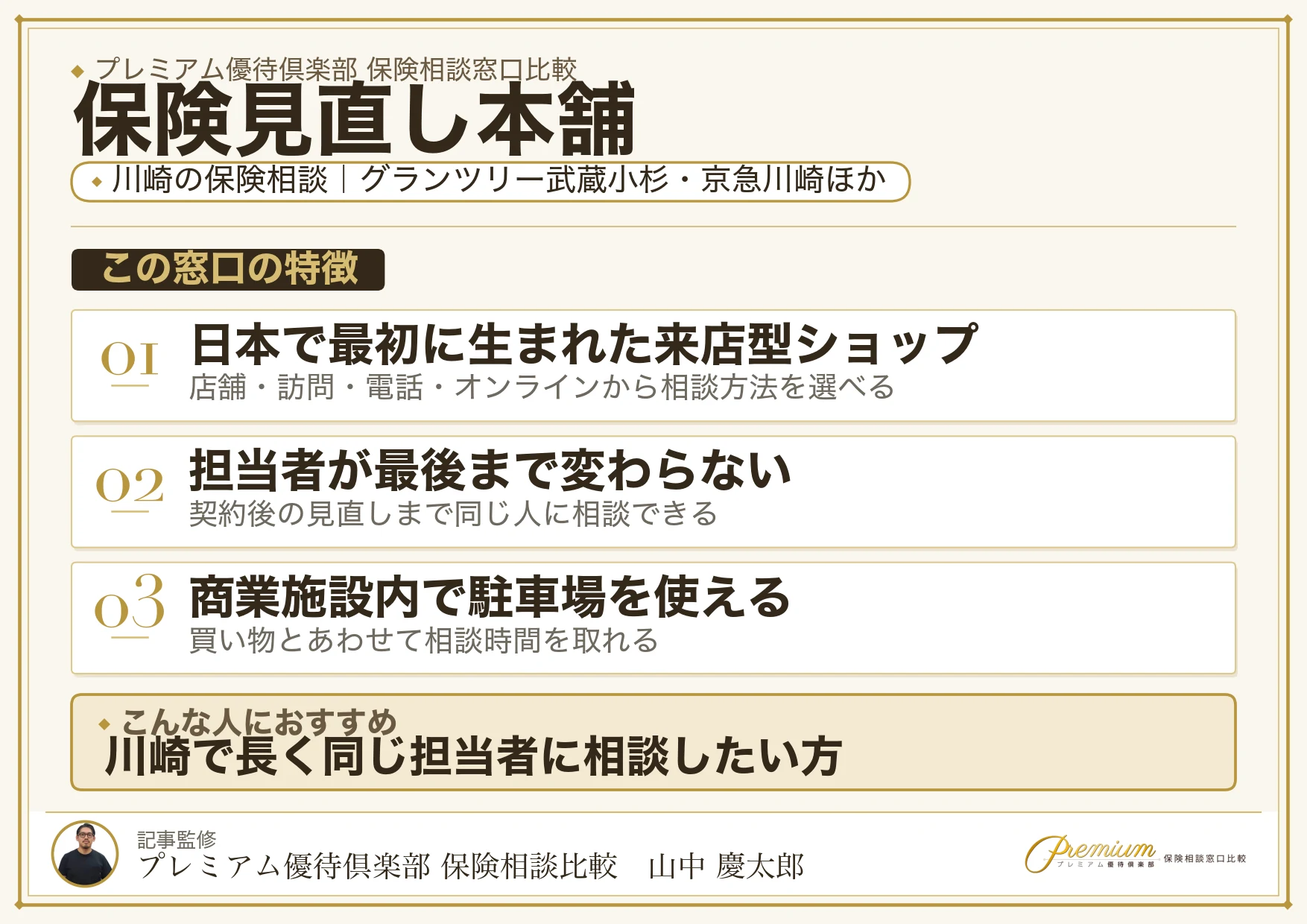 保険見直し本舗｜川崎の保険相談での特徴まとめ