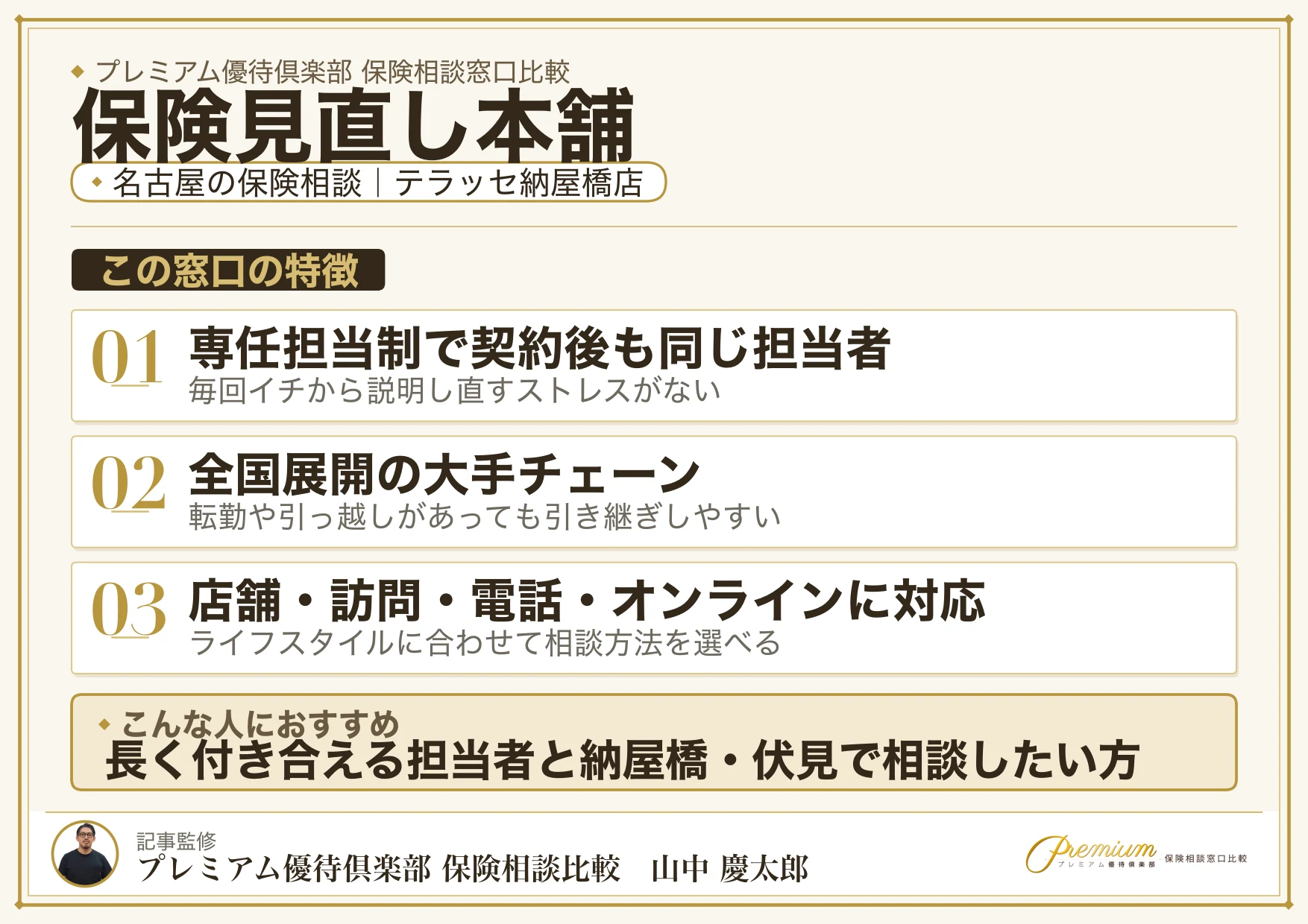 保険見直し本舗｜名古屋の保険相談での特徴まとめ